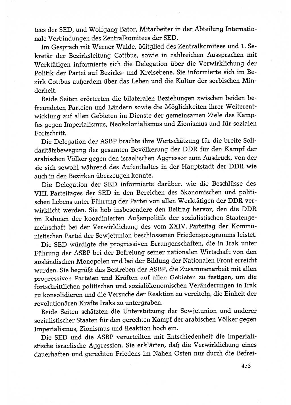 Dokumente der Sozialistischen Einheitspartei Deutschlands (SED) [Deutsche Demokratische Republik (DDR)] 1972-1973, Seite 473 (Dok. SED DDR 1972-1973, S. 473)