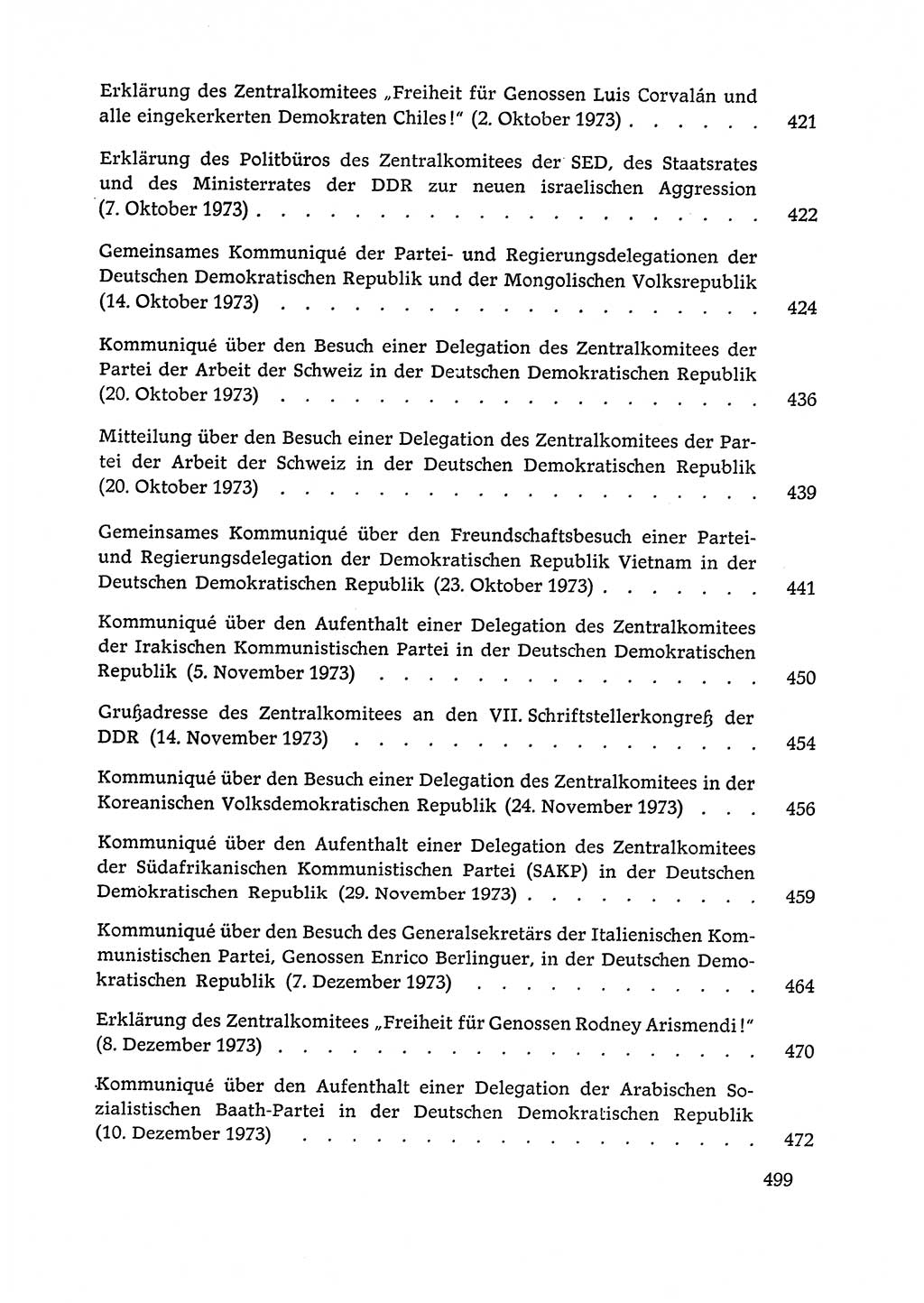 Dokumente der Sozialistischen Einheitspartei Deutschlands (SED) [Deutsche Demokratische Republik (DDR)] 1972-1973, Seite 499 (Dok. SED DDR 1972-1973, S. 499)
