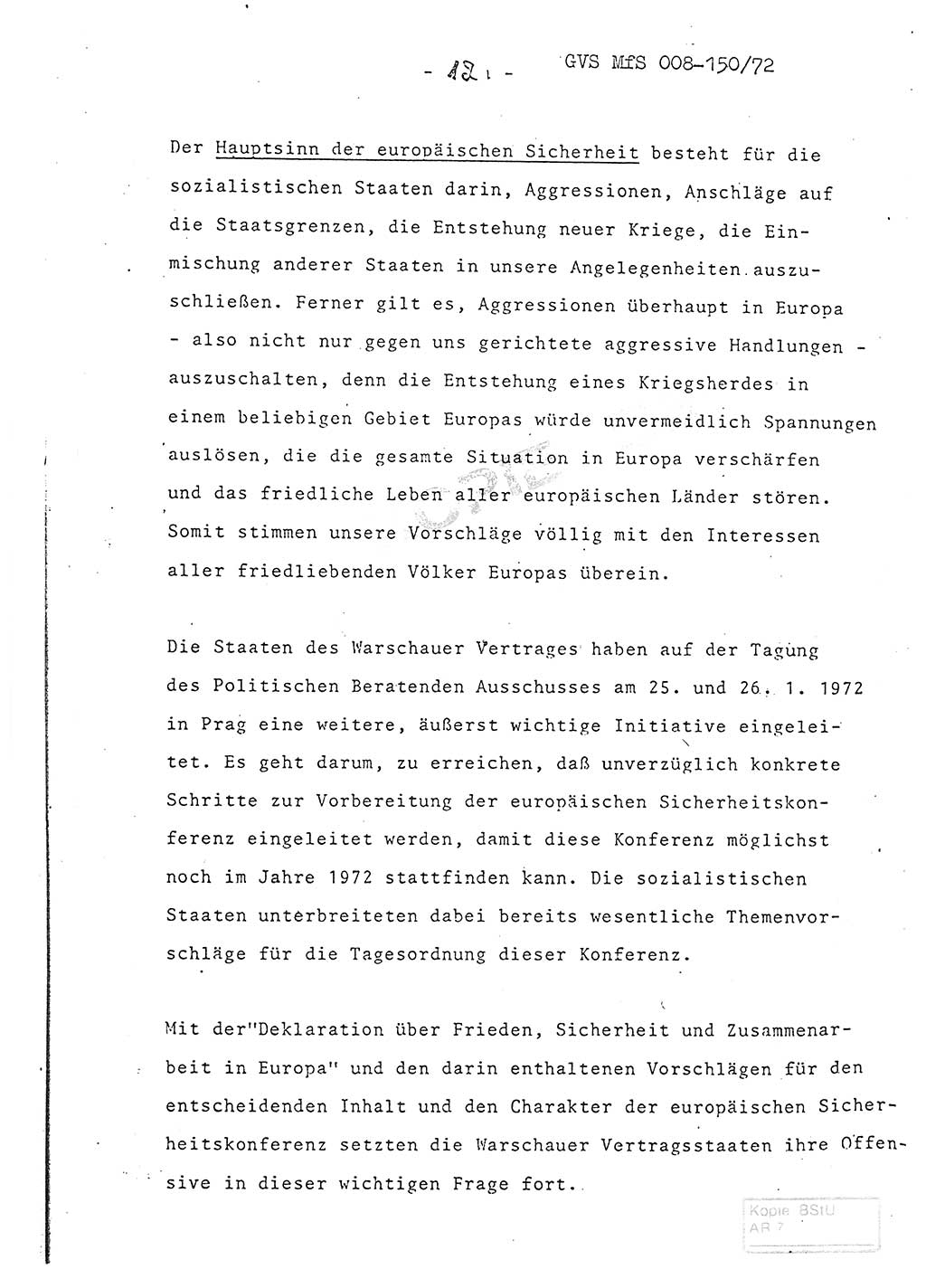Referat (Entwurf) des Genossen Minister (Generaloberst Erich Mielke) auf der Dienstkonferenz 1972, Ministerium für Staatssicherheit (MfS) [Deutsche Demokratische Republik (DDR)], Der Minister, Geheime Verschlußsache (GVS) 008-150/72, Berlin 25.2.1972, Seite 12 (Ref. Entw. DK MfS DDR Min. GVS 008-150/72 1972, S. 12)