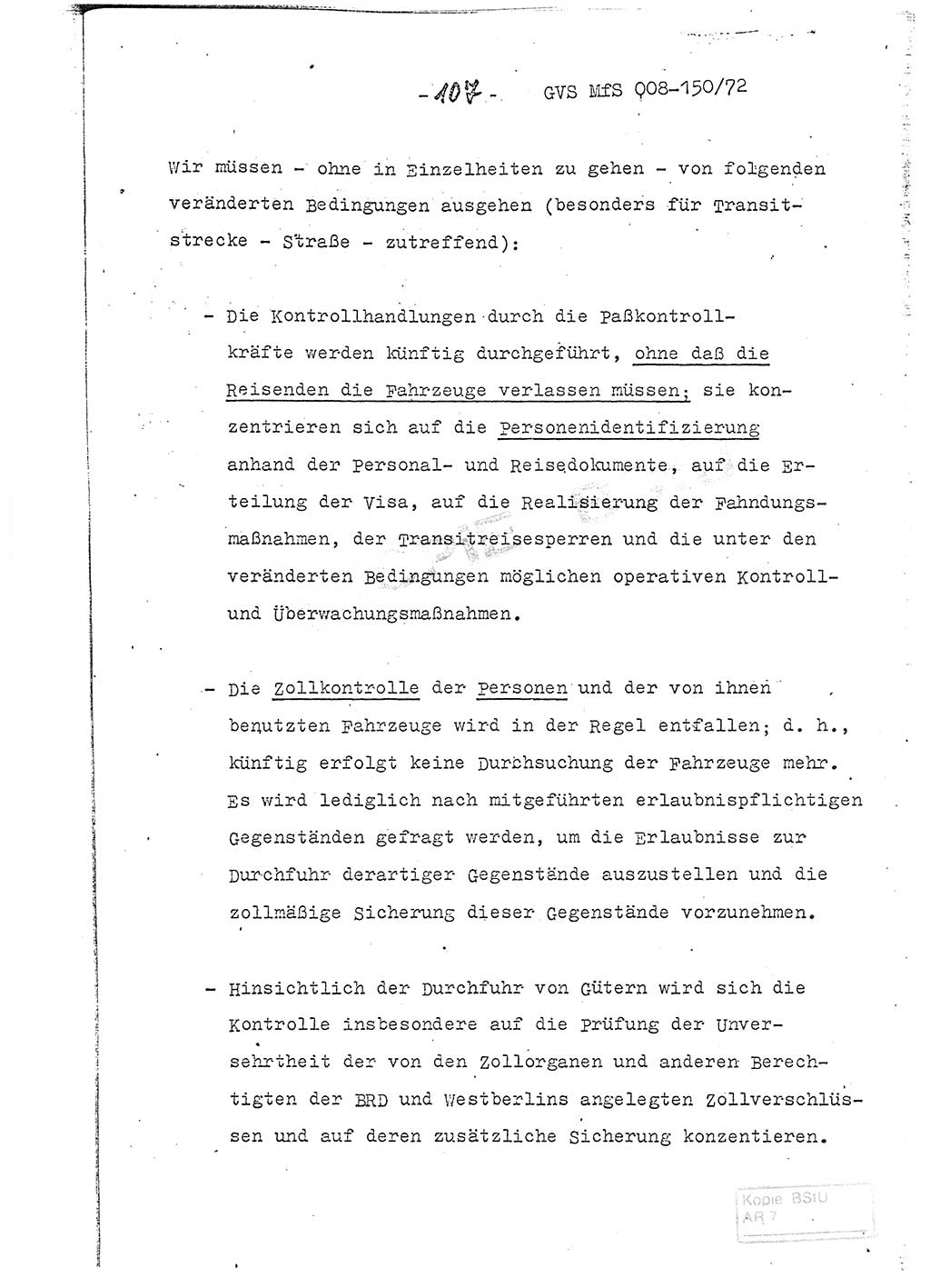 Referat (Entwurf) des Genossen Minister (Generaloberst Erich Mielke) auf der Dienstkonferenz 1972, Ministerium für Staatssicherheit (MfS) [Deutsche Demokratische Republik (DDR)], Der Minister, Geheime Verschlußsache (GVS) 008-150/72, Berlin 25.2.1972, Seite 107 (Ref. Entw. DK MfS DDR Min. GVS 008-150/72 1972, S. 107)