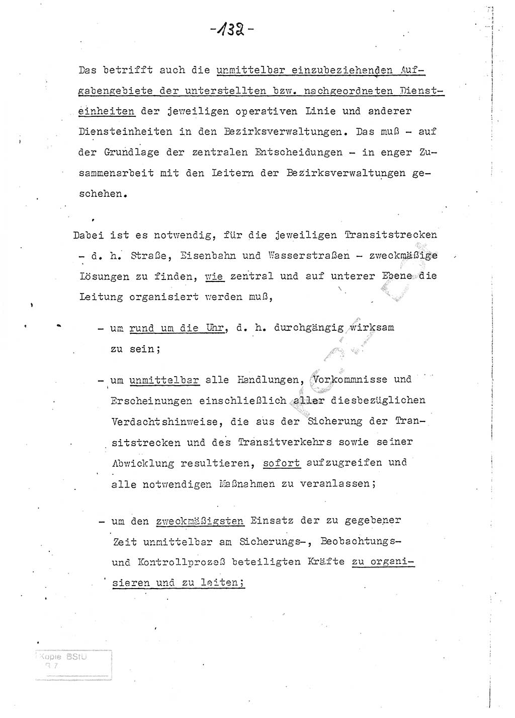 Referat (Entwurf) des Genossen Minister (Generaloberst Erich Mielke) auf der Dienstkonferenz 1972, Ministerium für Staatssicherheit (MfS) [Deutsche Demokratische Republik (DDR)], Der Minister, Geheime Verschlußsache (GVS) 008-150/72, Berlin 25.2.1972, Seite 132 (Ref. Entw. DK MfS DDR Min. GVS 008-150/72 1972, S. 132)