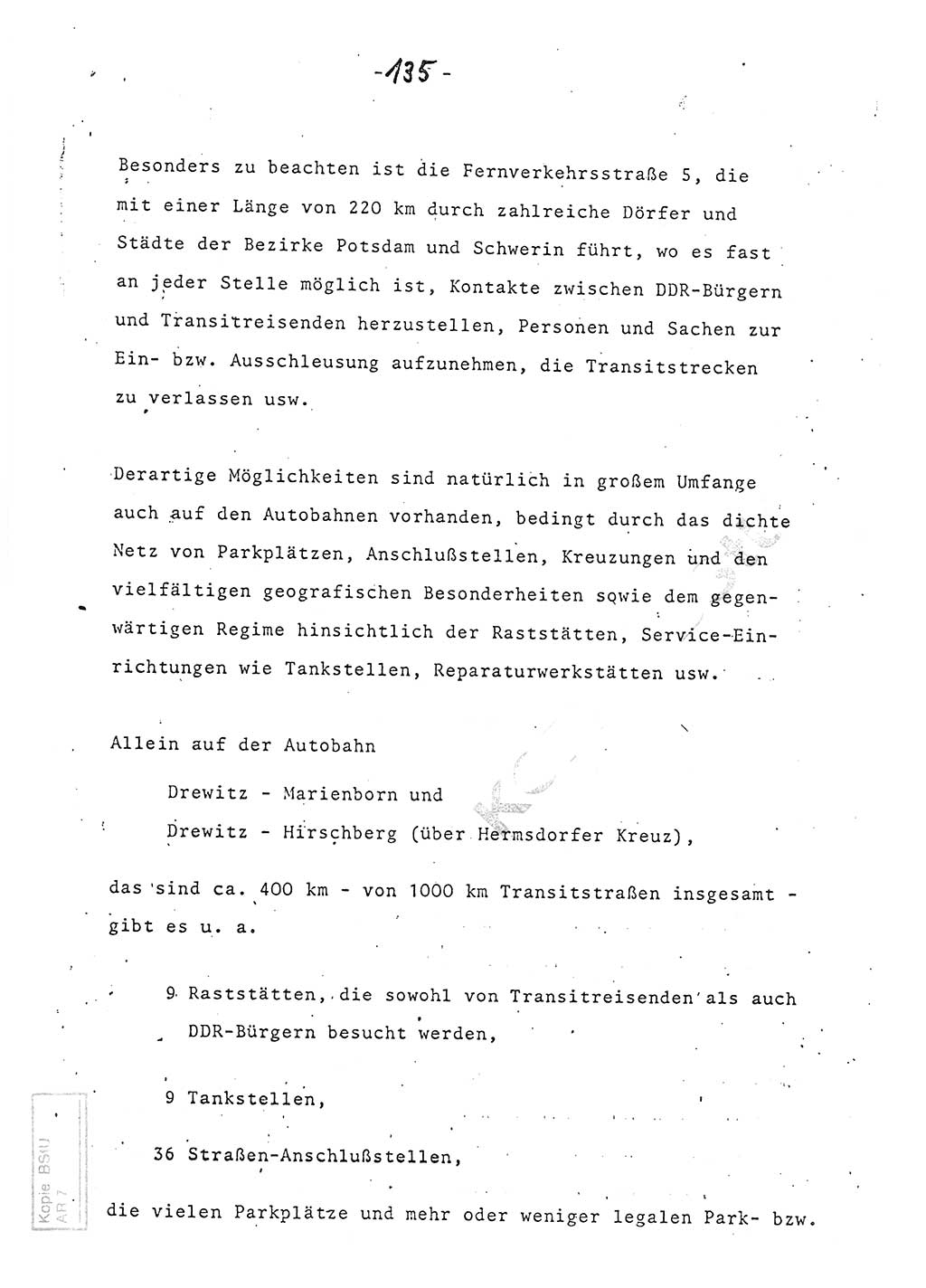 Referat (Entwurf) des Genossen Minister (Generaloberst Erich Mielke) auf der Dienstkonferenz 1972, Ministerium für Staatssicherheit (MfS) [Deutsche Demokratische Republik (DDR)], Der Minister, Geheime Verschlußsache (GVS) 008-150/72, Berlin 25.2.1972, Seite 135 (Ref. Entw. DK MfS DDR Min. GVS 008-150/72 1972, S. 135)