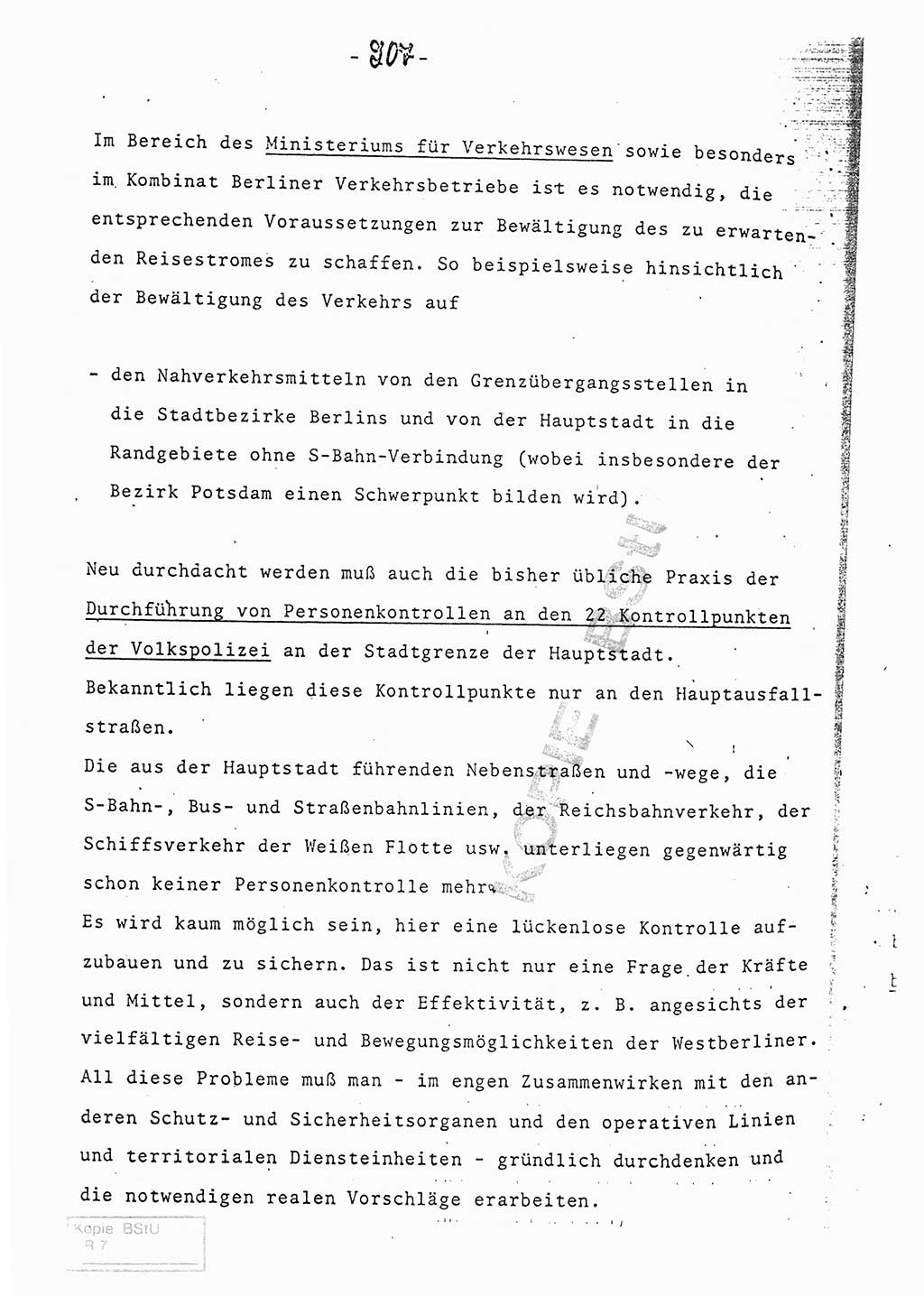 Referat (Entwurf) des Genossen Minister (Generaloberst Erich Mielke) auf der Dienstkonferenz 1972, Ministerium für Staatssicherheit (MfS) [Deutsche Demokratische Republik (DDR)], Der Minister, Geheime Verschlußsache (GVS) 008-150/72, Berlin 25.2.1972, Seite 207 (Ref. Entw. DK MfS DDR Min. GVS 008-150/72 1972, S. 207)