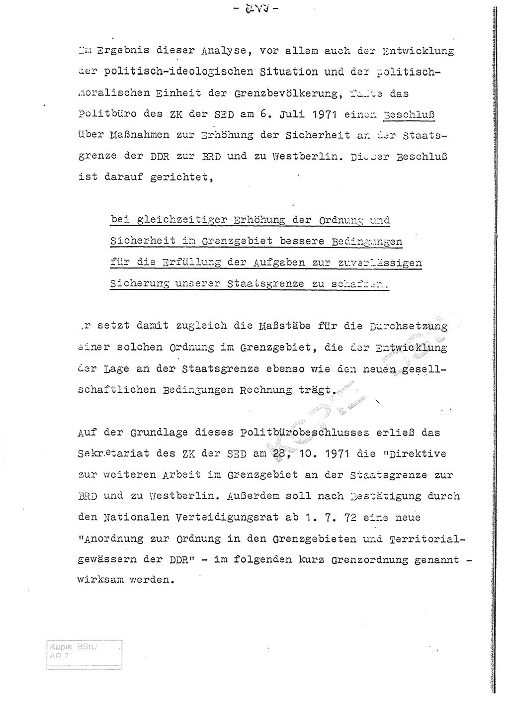 Referat (Entwurf) des Genossen Minister (Generaloberst Erich Mielke) auf der Dienstkonferenz 1972, Ministerium für Staatssicherheit (MfS) [Deutsche Demokratische Republik (DDR)], Der Minister, Geheime Verschlußsache (GVS) 008-150/72, Berlin 25.2.1972, Seite 249 (Ref. Entw. DK MfS DDR Min. GVS 008-150/72 1972, S. 249)