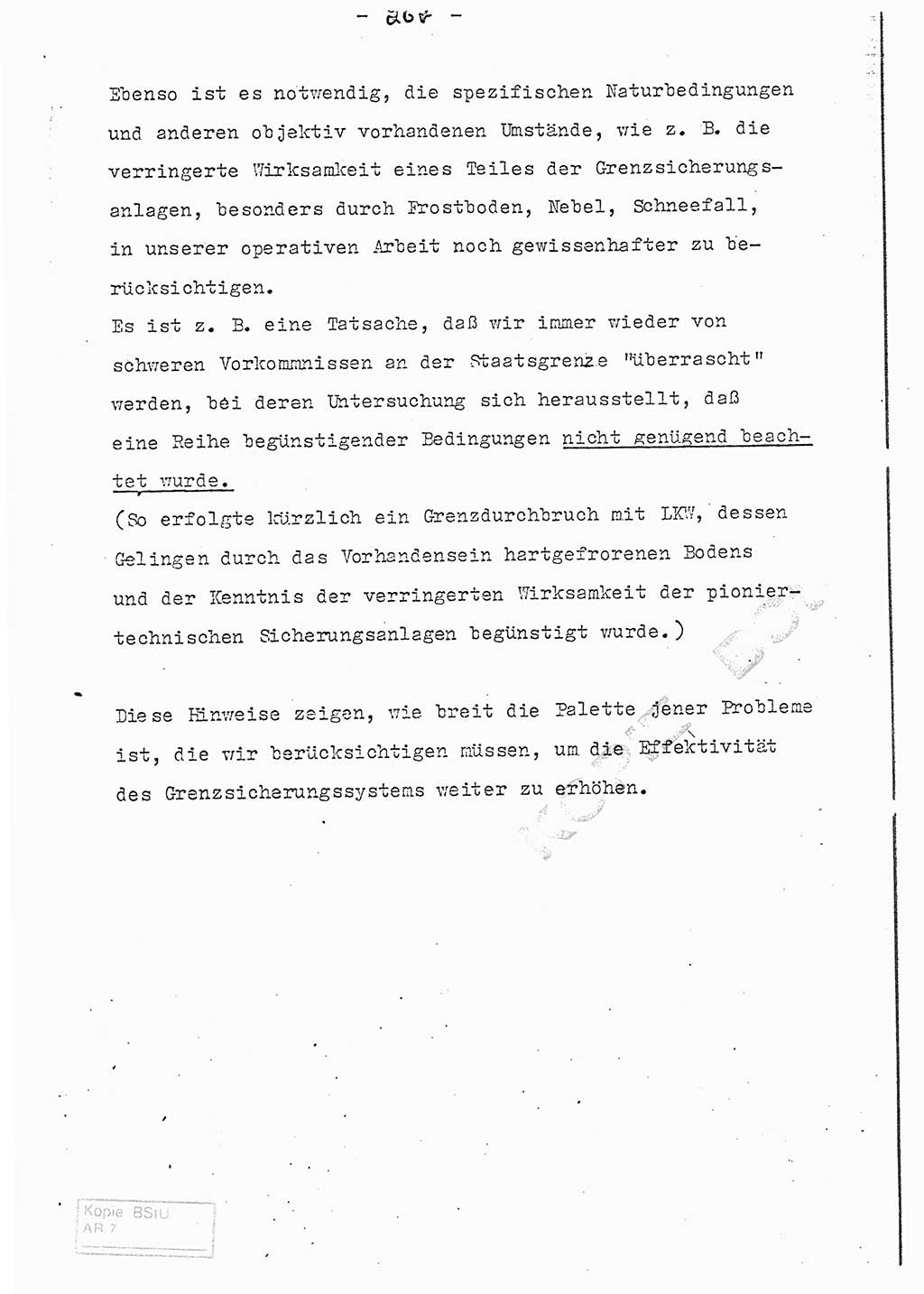 Referat (Entwurf) des Genossen Minister (Generaloberst Erich Mielke) auf der Dienstkonferenz 1972, Ministerium für Staatssicherheit (MfS) [Deutsche Demokratische Republik (DDR)], Der Minister, Geheime Verschlußsache (GVS) 008-150/72, Berlin 25.2.1972, Seite 267 (Ref. Entw. DK MfS DDR Min. GVS 008-150/72 1972, S. 267)