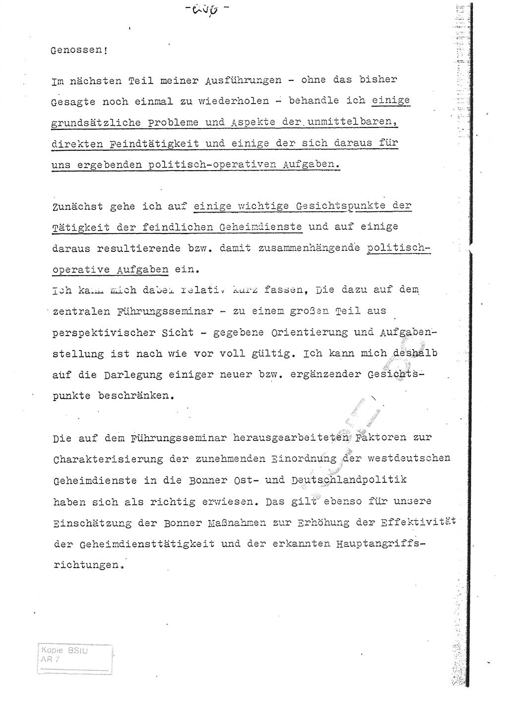 Referat (Entwurf) des Genossen Minister (Generaloberst Erich Mielke) auf der Dienstkonferenz 1972, Ministerium für Staatssicherheit (MfS) [Deutsche Demokratische Republik (DDR)], Der Minister, Geheime Verschlußsache (GVS) 008-150/72, Berlin 25.2.1972, Seite 296 (Ref. Entw. DK MfS DDR Min. GVS 008-150/72 1972, S. 296)