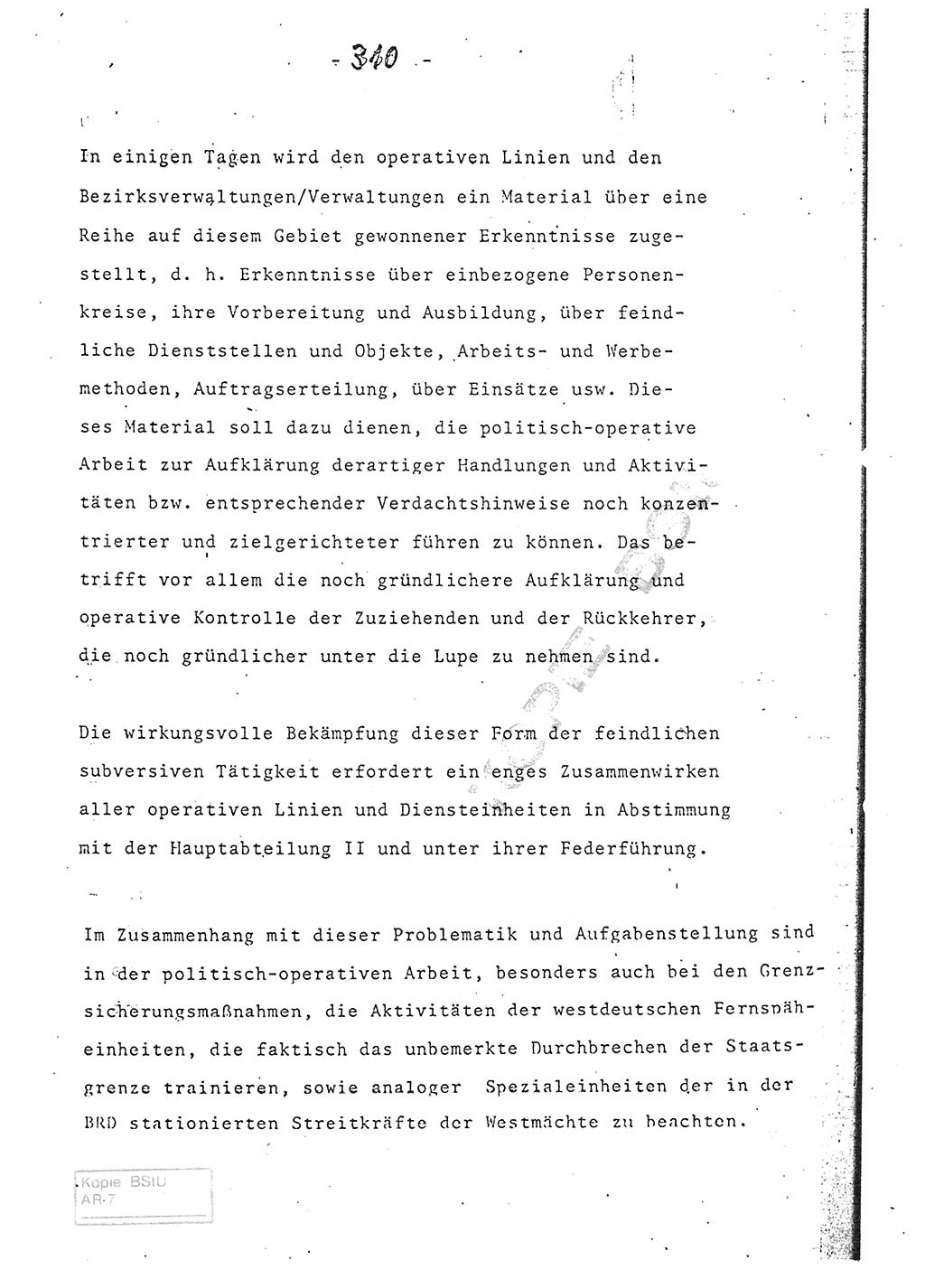 Referat (Entwurf) des Genossen Minister (Generaloberst Erich Mielke) auf der Dienstkonferenz 1972, Ministerium für Staatssicherheit (MfS) [Deutsche Demokratische Republik (DDR)], Der Minister, Geheime Verschlußsache (GVS) 008-150/72, Berlin 25.2.1972, Seite 310 (Ref. Entw. DK MfS DDR Min. GVS 008-150/72 1972, S. 310)