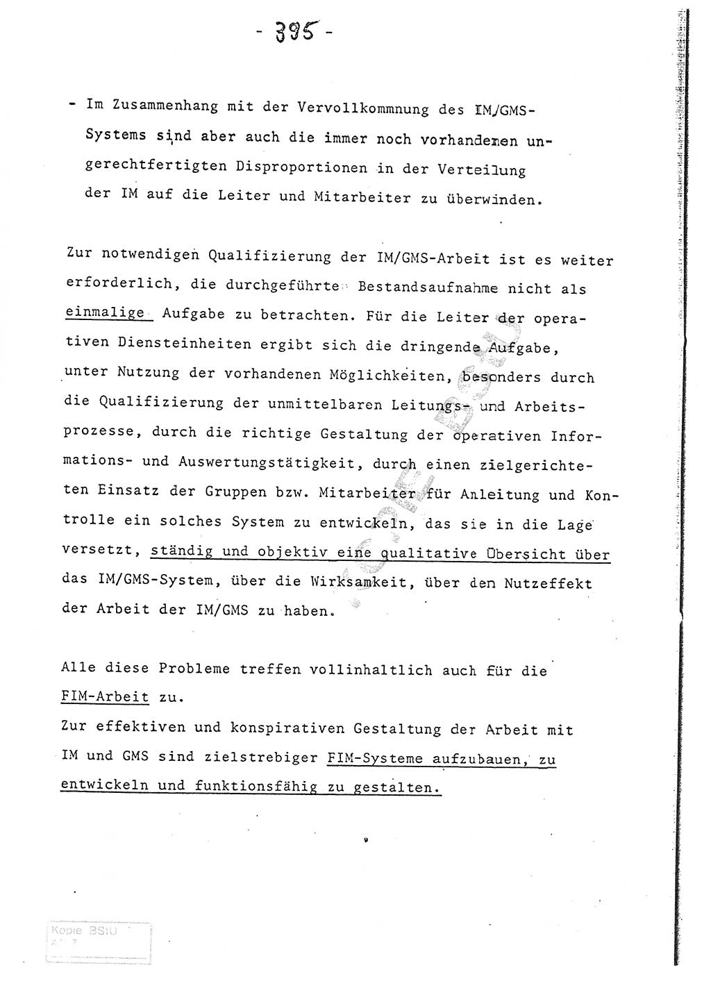 Referat (Entwurf) des Genossen Minister (Generaloberst Erich Mielke) auf der Dienstkonferenz 1972, Ministerium für Staatssicherheit (MfS) [Deutsche Demokratische Republik (DDR)], Der Minister, Geheime Verschlußsache (GVS) 008-150/72, Berlin 25.2.1972, Seite 395 (Ref. Entw. DK MfS DDR Min. GVS 008-150/72 1972, S. 395)