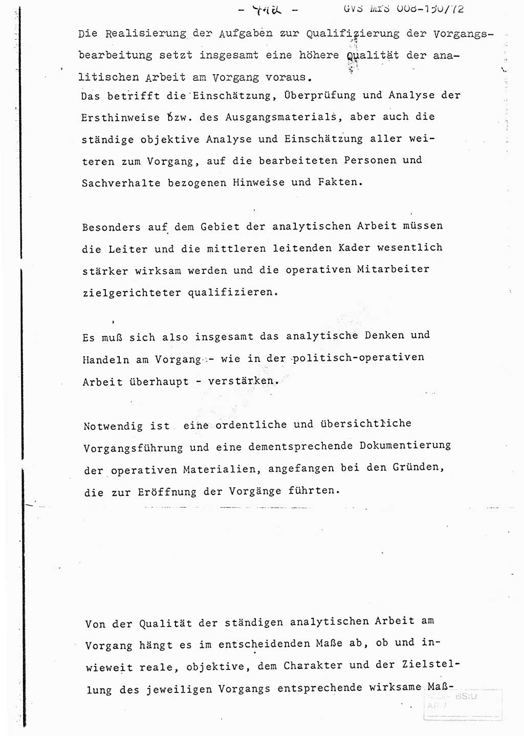 Referat (Entwurf) des Genossen Minister (Generaloberst Erich Mielke) auf der Dienstkonferenz 1972, Ministerium für Staatssicherheit (MfS) [Deutsche Demokratische Republik (DDR)], Der Minister, Geheime Verschlußsache (GVS) 008-150/72, Berlin 25.2.1972, Seite 412 (Ref. Entw. DK MfS DDR Min. GVS 008-150/72 1972, S. 412)