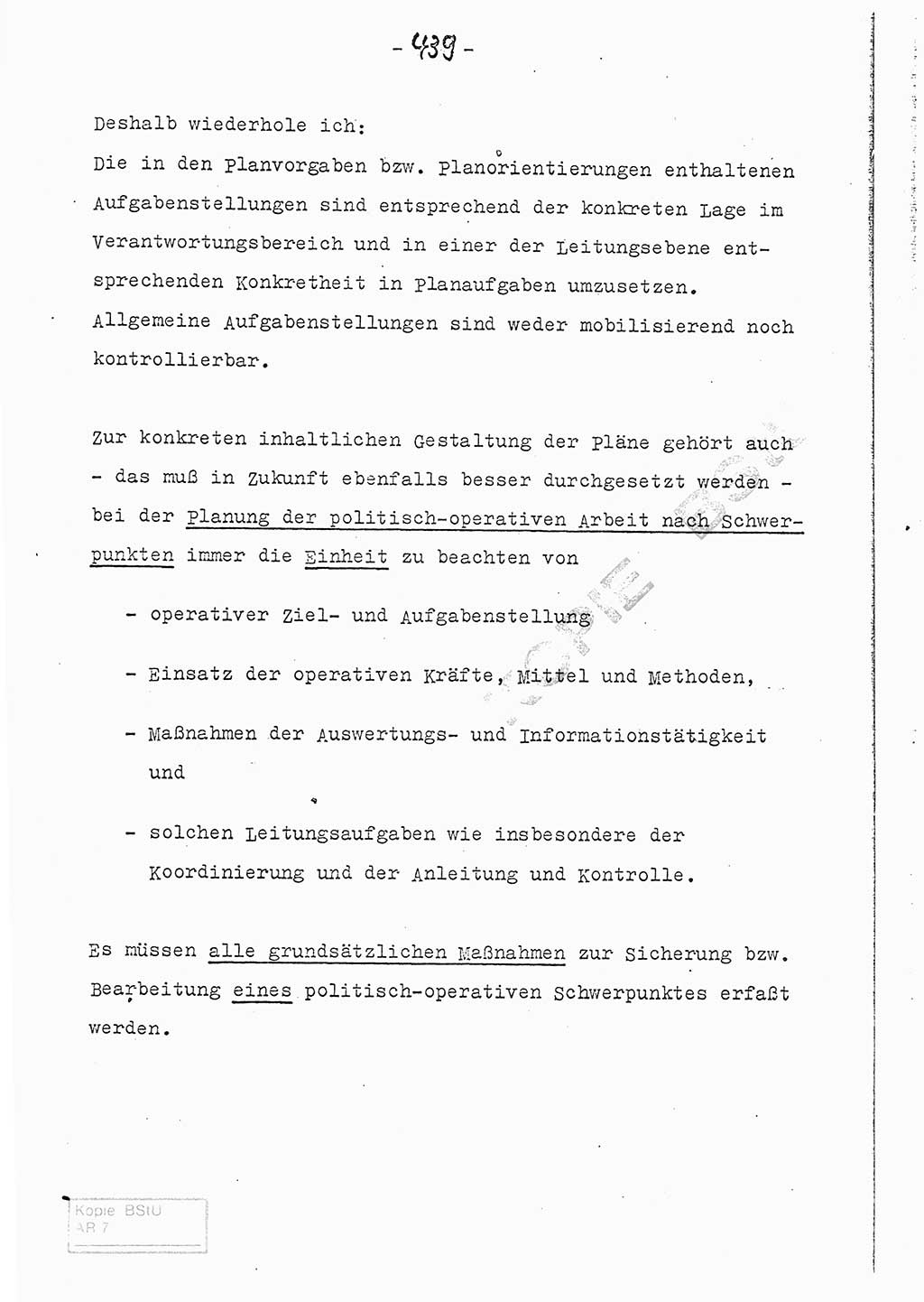 Referat (Entwurf) des Genossen Minister (Generaloberst Erich Mielke) auf der Dienstkonferenz 1972, Ministerium für Staatssicherheit (MfS) [Deutsche Demokratische Republik (DDR)], Der Minister, Geheime Verschlußsache (GVS) 008-150/72, Berlin 25.2.1972, Seite 439 (Ref. Entw. DK MfS DDR Min. GVS 008-150/72 1972, S. 439)