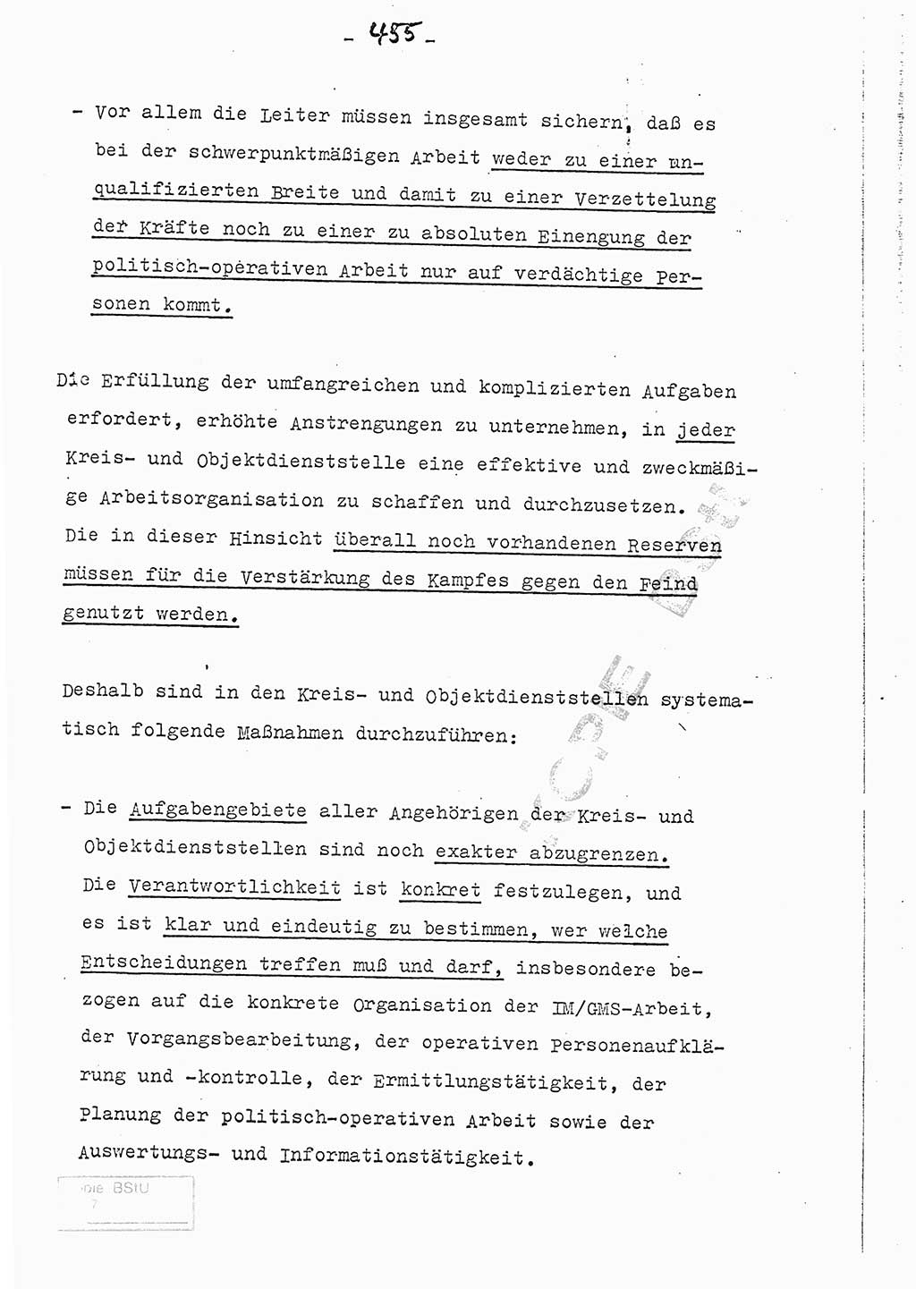 Referat (Entwurf) des Genossen Minister (Generaloberst Erich Mielke) auf der Dienstkonferenz 1972, Ministerium für Staatssicherheit (MfS) [Deutsche Demokratische Republik (DDR)], Der Minister, Geheime Verschlußsache (GVS) 008-150/72, Berlin 25.2.1972, Seite 455 (Ref. Entw. DK MfS DDR Min. GVS 008-150/72 1972, S. 455)