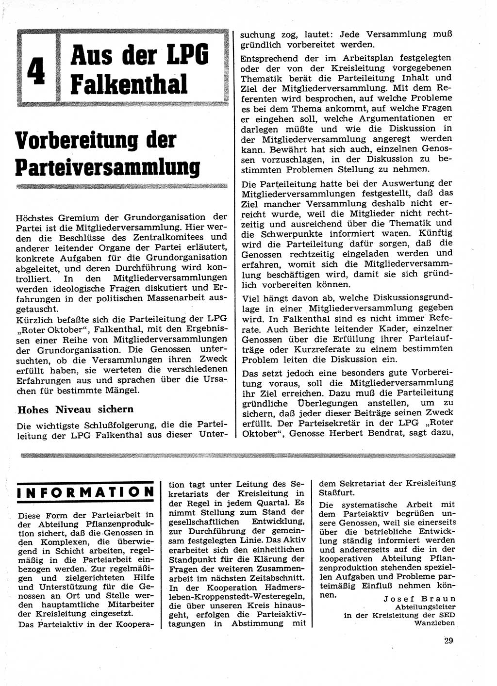 Neuer Weg (NW), Organ des Zentralkomitees (ZK) der SED (Sozialistische Einheitspartei Deutschlands) für Fragen des Parteilebens, 27. Jahrgang [Deutsche Demokratische Republik (DDR)] 1972, Seite 29 (NW ZK SED DDR 1972, S. 29)