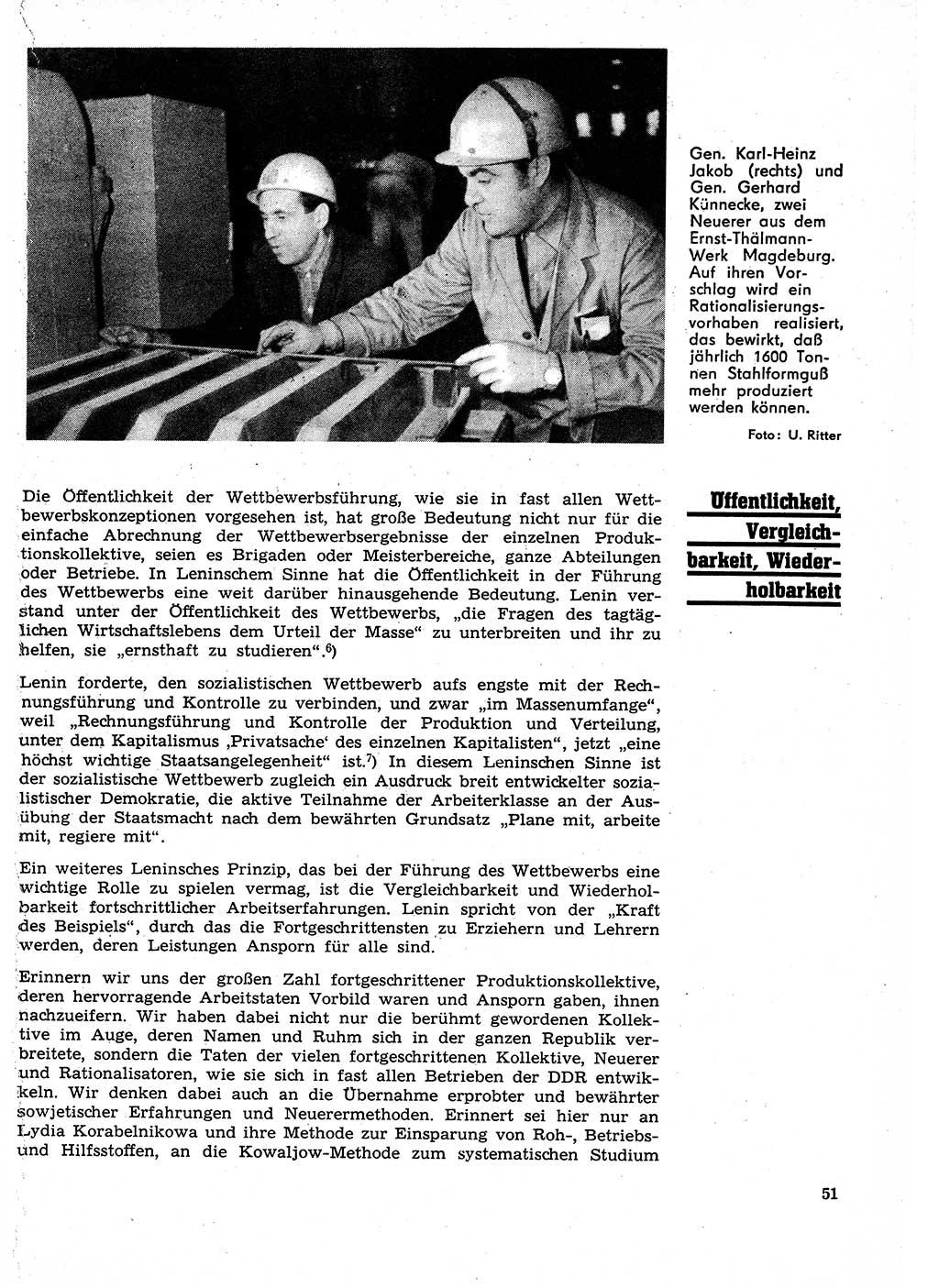 Neuer Weg (NW), Organ des Zentralkomitees (ZK) der SED (Sozialistische Einheitspartei Deutschlands) für Fragen des Parteilebens, 27. Jahrgang [Deutsche Demokratische Republik (DDR)] 1972, Seite 51 (NW ZK SED DDR 1972, S. 51)
