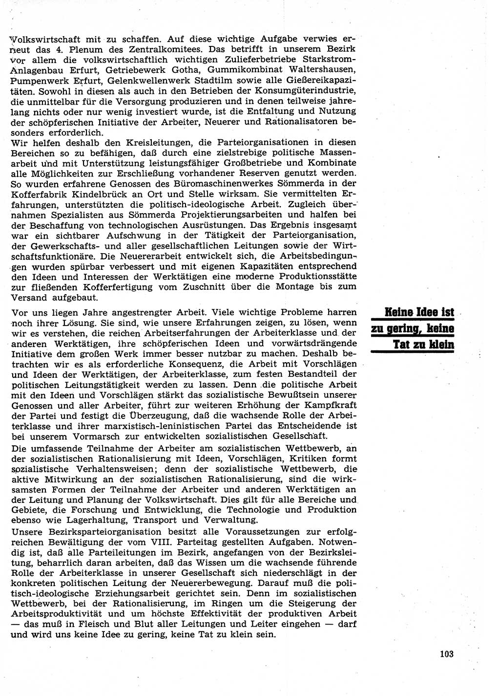 Neuer Weg (NW), Organ des Zentralkomitees (ZK) der SED (Sozialistische Einheitspartei Deutschlands) für Fragen des Parteilebens, 27. Jahrgang [Deutsche Demokratische Republik (DDR)] 1972, Seite 103 (NW ZK SED DDR 1972, S. 103)