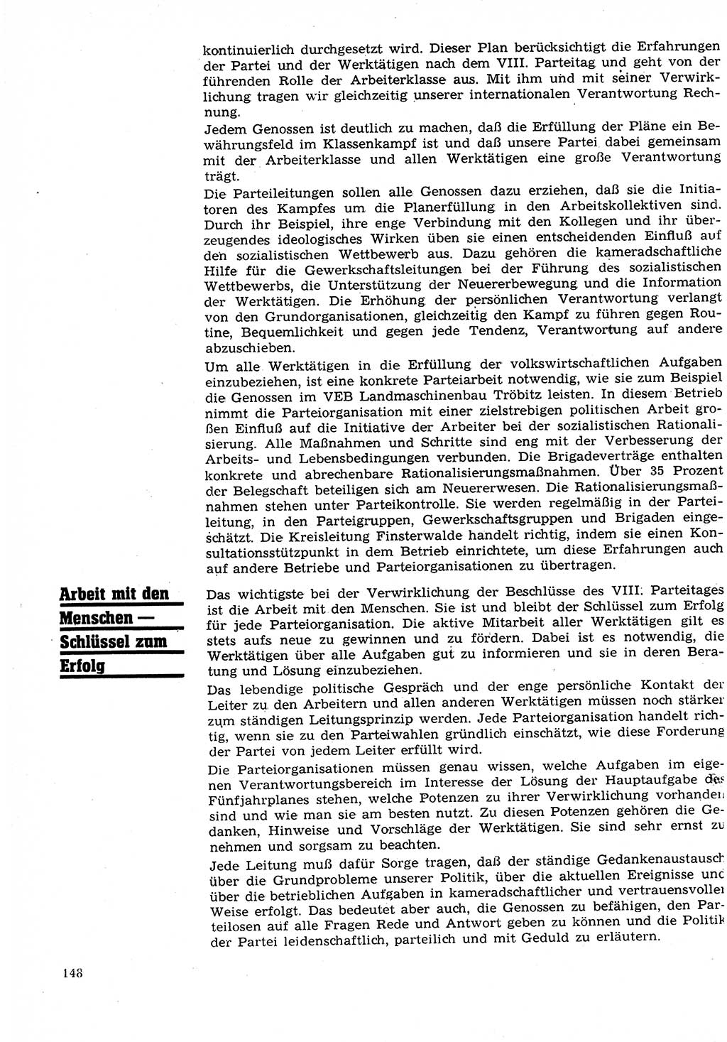 Neuer Weg (NW), Organ des Zentralkomitees (ZK) der SED (Sozialistische Einheitspartei Deutschlands) für Fragen des Parteilebens, 27. Jahrgang [Deutsche Demokratische Republik (DDR)] 1972, Seite 148 (NW ZK SED DDR 1972, S. 148)