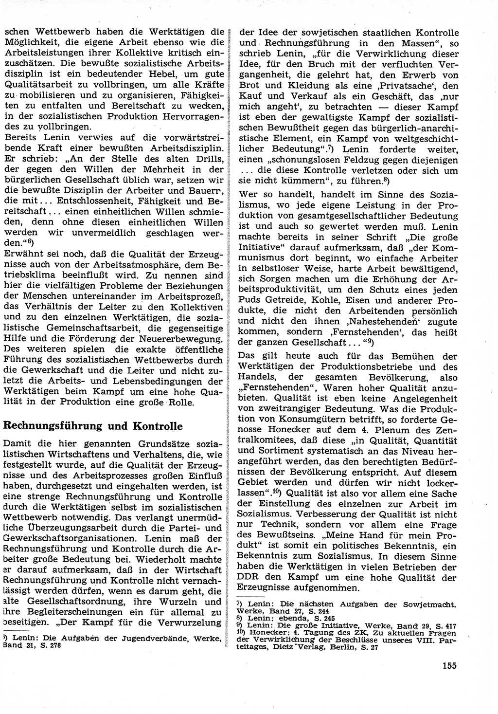 Neuer Weg (NW), Organ des Zentralkomitees (ZK) der SED (Sozialistische Einheitspartei Deutschlands) für Fragen des Parteilebens, 27. Jahrgang [Deutsche Demokratische Republik (DDR)] 1972, Seite 155 (NW ZK SED DDR 1972, S. 155)