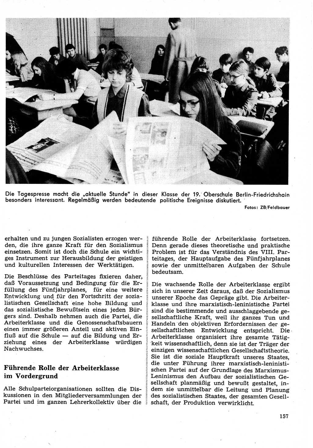 Neuer Weg (NW), Organ des Zentralkomitees (ZK) der SED (Sozialistische Einheitspartei Deutschlands) für Fragen des Parteilebens, 27. Jahrgang [Deutsche Demokratische Republik (DDR)] 1972, Seite 157 (NW ZK SED DDR 1972, S. 157)