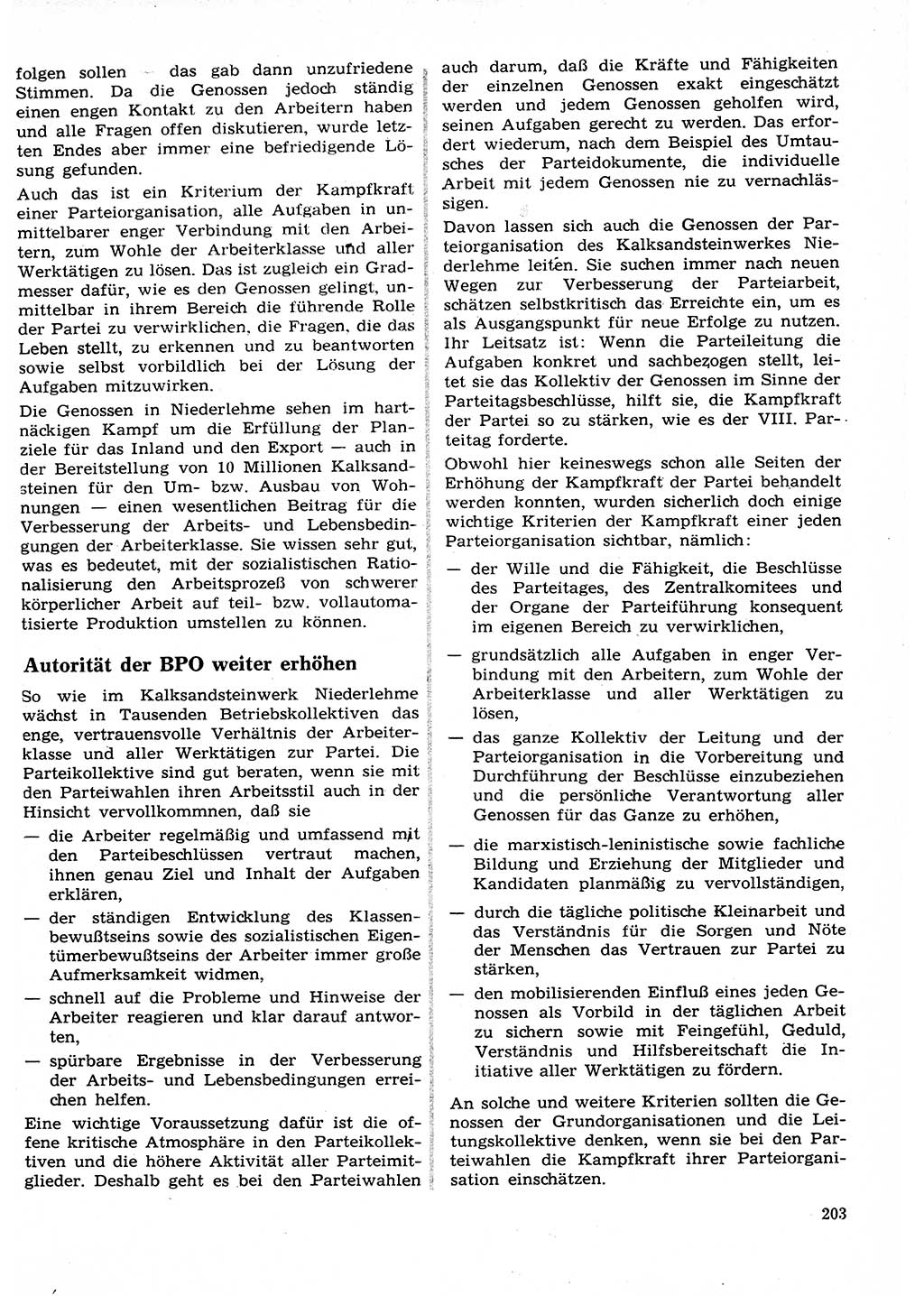 Neuer Weg (NW), Organ des Zentralkomitees (ZK) der SED (Sozialistische Einheitspartei Deutschlands) für Fragen des Parteilebens, 27. Jahrgang [Deutsche Demokratische Republik (DDR)] 1972, Seite 203 (NW ZK SED DDR 1972, S. 203)
