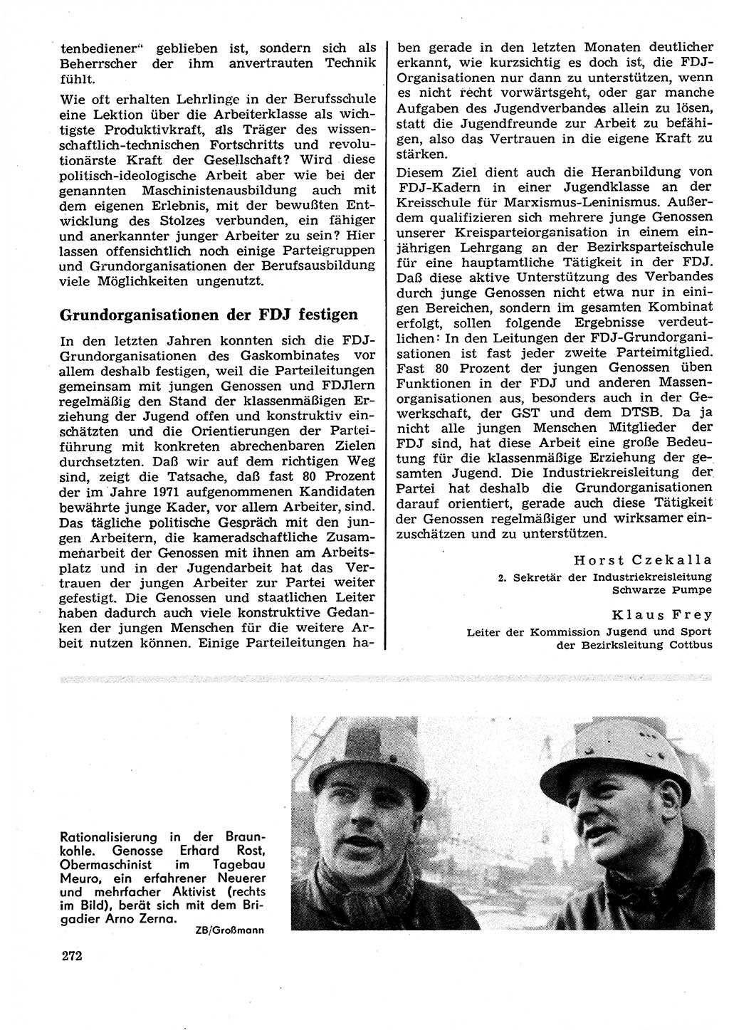Neuer Weg (NW), Organ des Zentralkomitees (ZK) der SED (Sozialistische Einheitspartei Deutschlands) für Fragen des Parteilebens, 27. Jahrgang [Deutsche Demokratische Republik (DDR)] 1972, Seite 272 (NW ZK SED DDR 1972, S. 272)