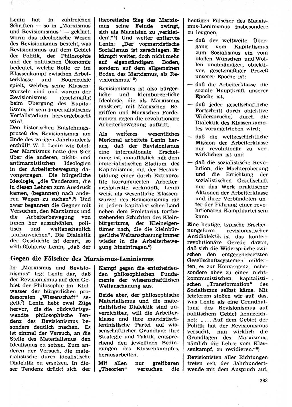 Neuer Weg (NW), Organ des Zentralkomitees (ZK) der SED (Sozialistische Einheitspartei Deutschlands) für Fragen des Parteilebens, 27. Jahrgang [Deutsche Demokratische Republik (DDR)] 1972, Seite 283 (NW ZK SED DDR 1972, S. 283)