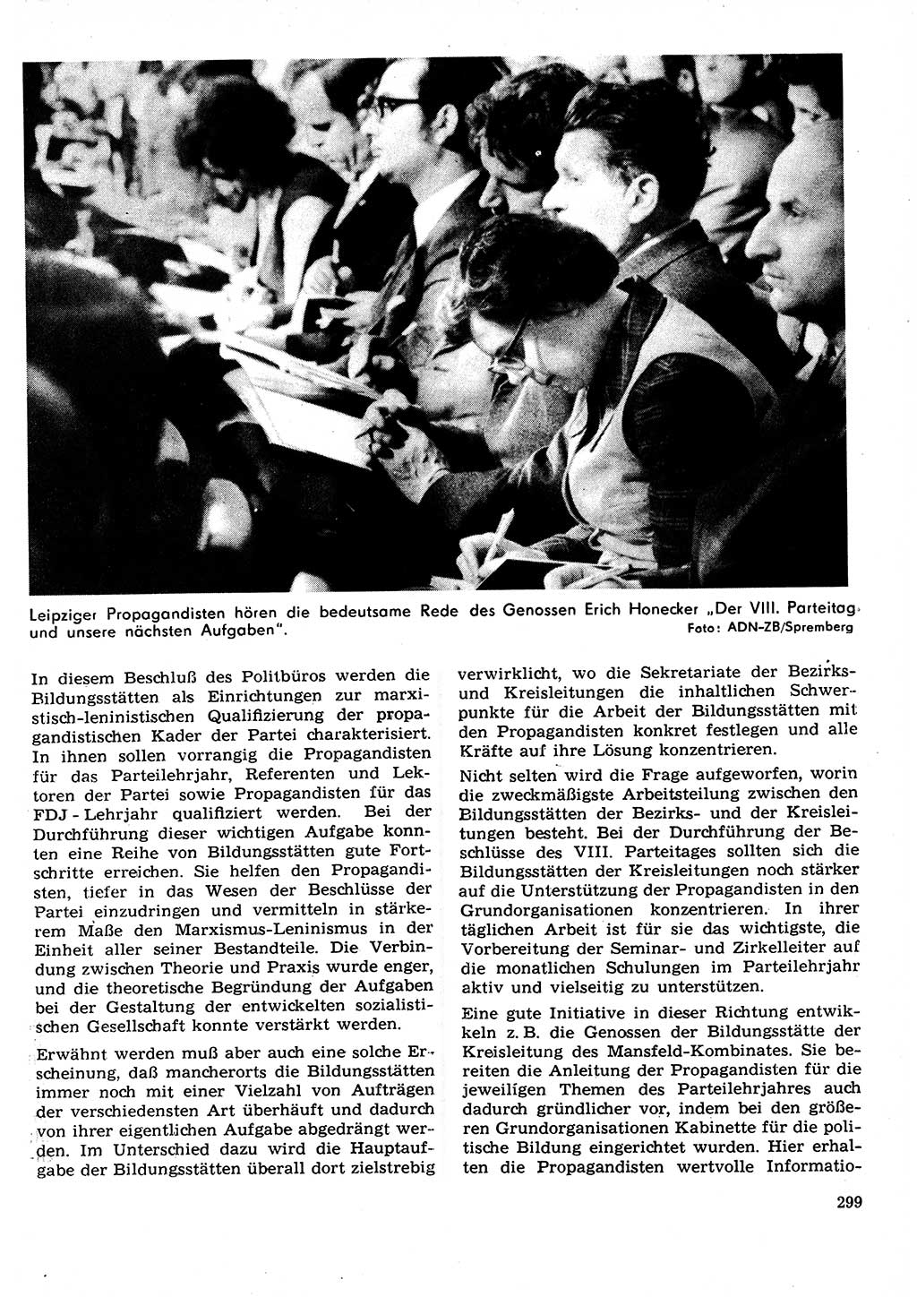 Neuer Weg (NW), Organ des Zentralkomitees (ZK) der SED (Sozialistische Einheitspartei Deutschlands) für Fragen des Parteilebens, 27. Jahrgang [Deutsche Demokratische Republik (DDR)] 1972, Seite 299 (NW ZK SED DDR 1972, S. 299)