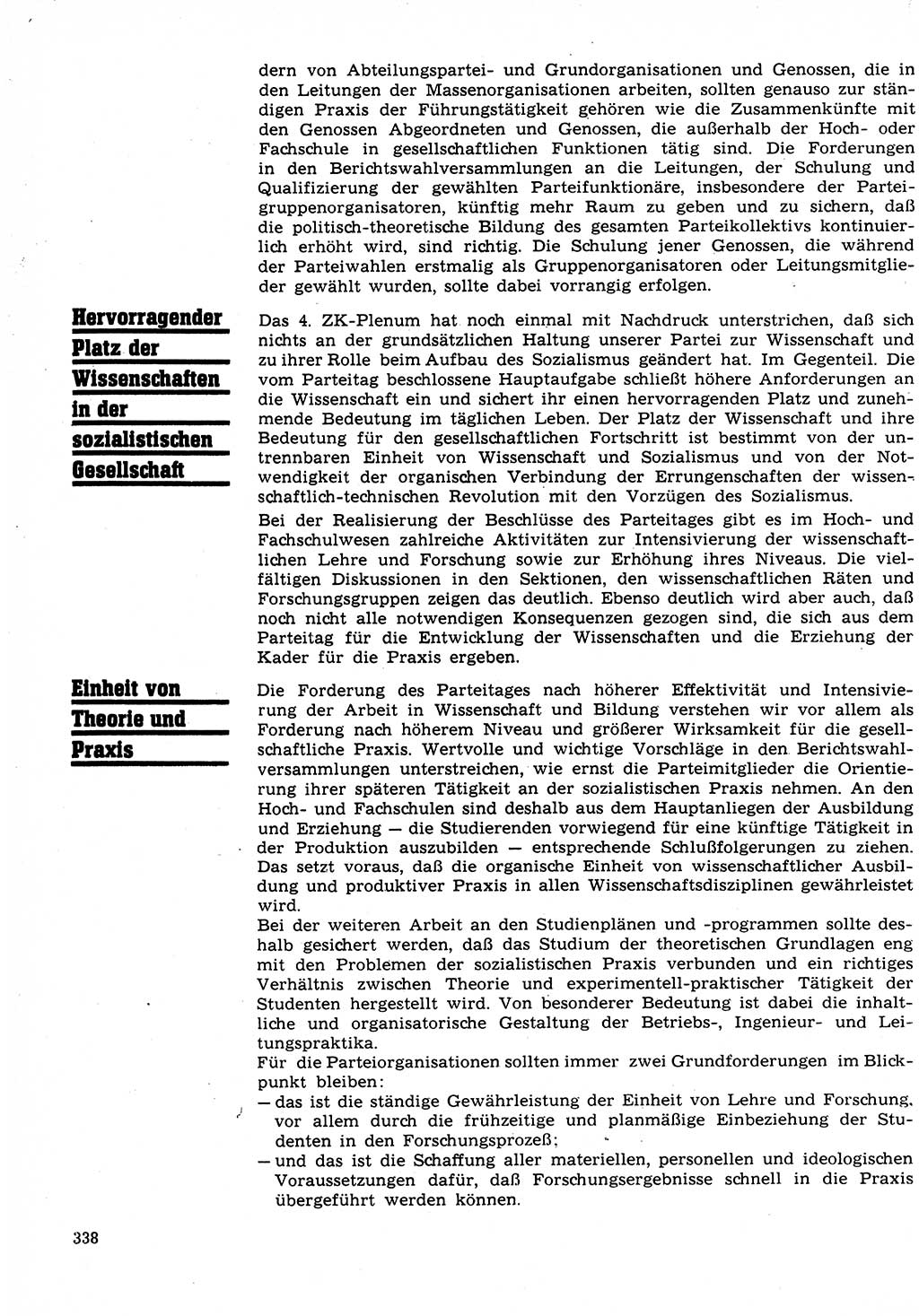 Neuer Weg (NW), Organ des Zentralkomitees (ZK) der SED (Sozialistische Einheitspartei Deutschlands) für Fragen des Parteilebens, 27. Jahrgang [Deutsche Demokratische Republik (DDR)] 1972, Seite 338 (NW ZK SED DDR 1972, S. 338)