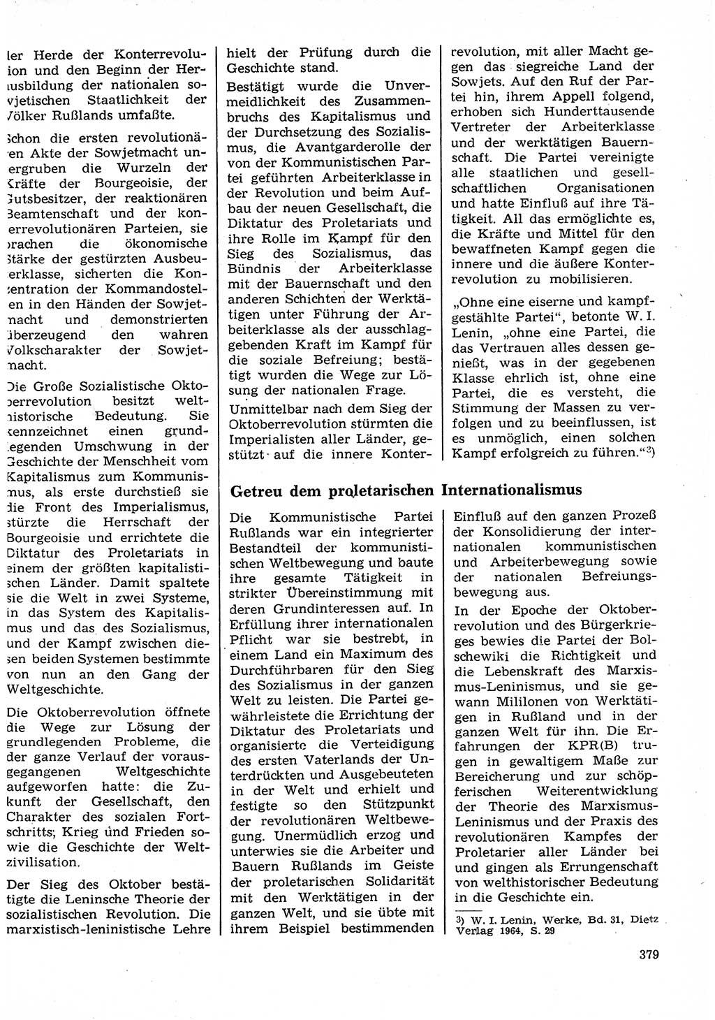 Neuer Weg (NW), Organ des Zentralkomitees (ZK) der SED (Sozialistische Einheitspartei Deutschlands) für Fragen des Parteilebens, 27. Jahrgang [Deutsche Demokratische Republik (DDR)] 1972, Seite 379 (NW ZK SED DDR 1972, S. 379)