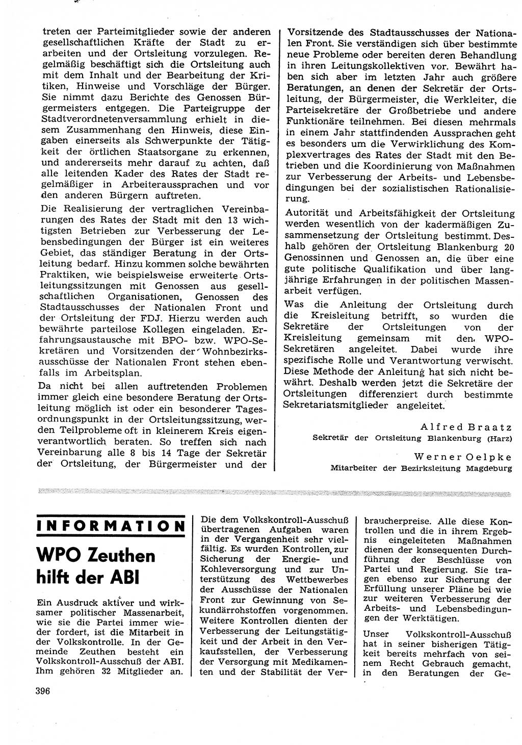 Neuer Weg (NW), Organ des Zentralkomitees (ZK) der SED (Sozialistische Einheitspartei Deutschlands) für Fragen des Parteilebens, 27. Jahrgang [Deutsche Demokratische Republik (DDR)] 1972, Seite 396 (NW ZK SED DDR 1972, S. 396)