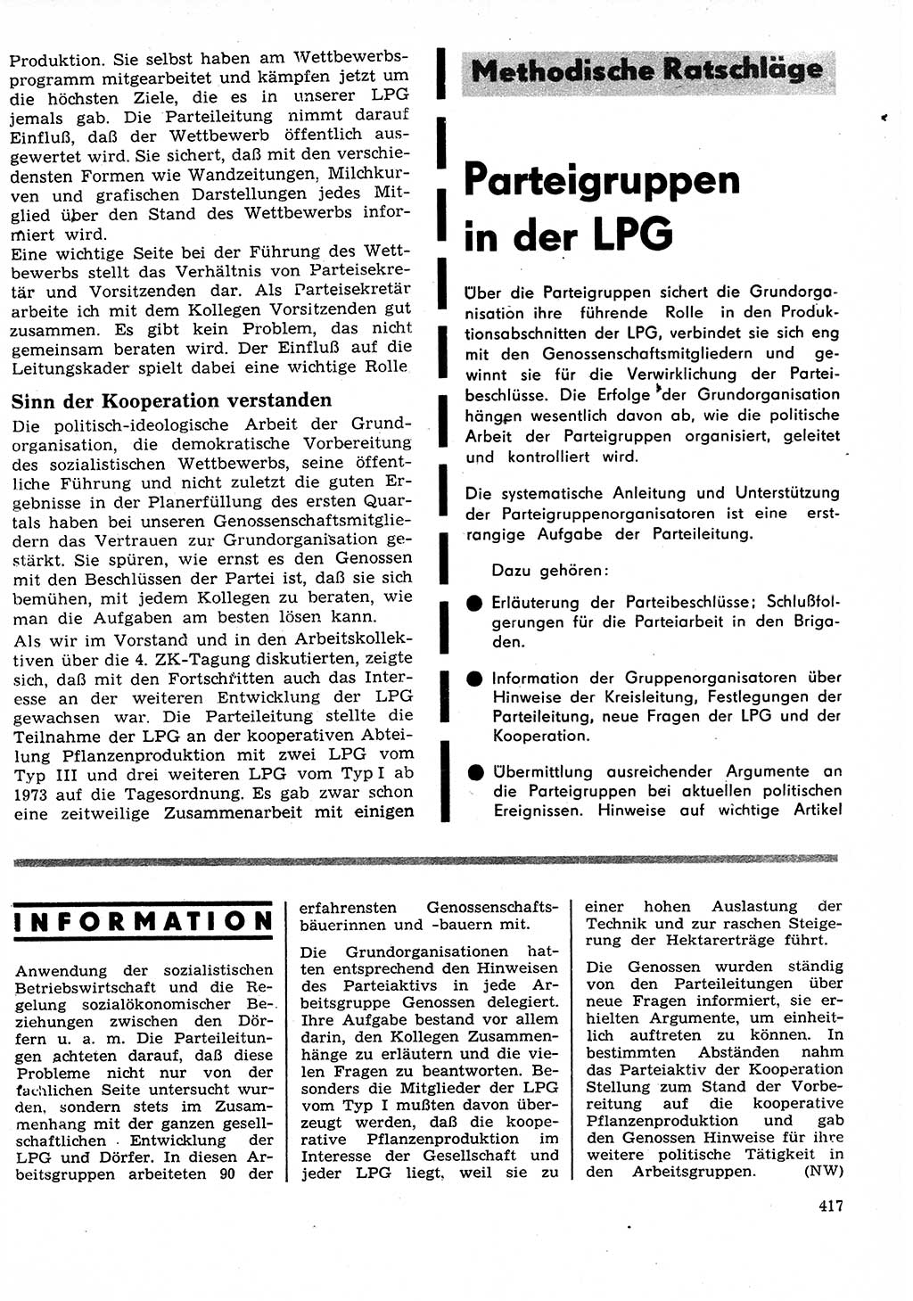 Neuer Weg (NW), Organ des Zentralkomitees (ZK) der SED (Sozialistische Einheitspartei Deutschlands) für Fragen des Parteilebens, 27. Jahrgang [Deutsche Demokratische Republik (DDR)] 1972, Seite 417 (NW ZK SED DDR 1972, S. 417)