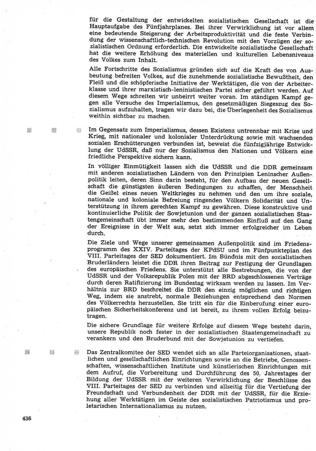 Neuer Weg (NW), Organ des Zentralkomitees (ZK) der SED (Sozialistische Einheitspartei Deutschlands) für Fragen des Parteilebens, 27. Jahrgang [Deutsche Demokratische Republik (DDR)] 1972, Seite 436 (NW ZK SED DDR 1972, S. 436)