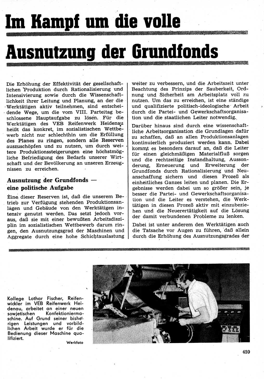 Neuer Weg (NW), Organ des Zentralkomitees (ZK) der SED (Sozialistische Einheitspartei Deutschlands) für Fragen des Parteilebens, 27. Jahrgang [Deutsche Demokratische Republik (DDR)] 1972, Seite 459 (NW ZK SED DDR 1972, S. 459)