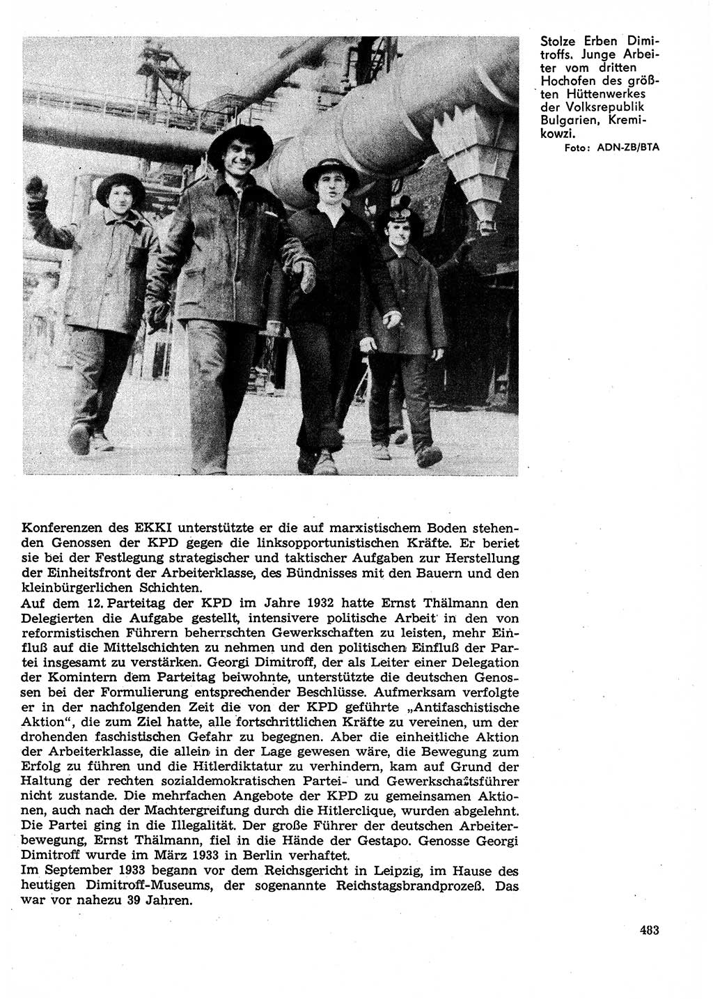 Neuer Weg (NW), Organ des Zentralkomitees (ZK) der SED (Sozialistische Einheitspartei Deutschlands) für Fragen des Parteilebens, 27. Jahrgang [Deutsche Demokratische Republik (DDR)] 1972, Seite 483 (NW ZK SED DDR 1972, S. 483)