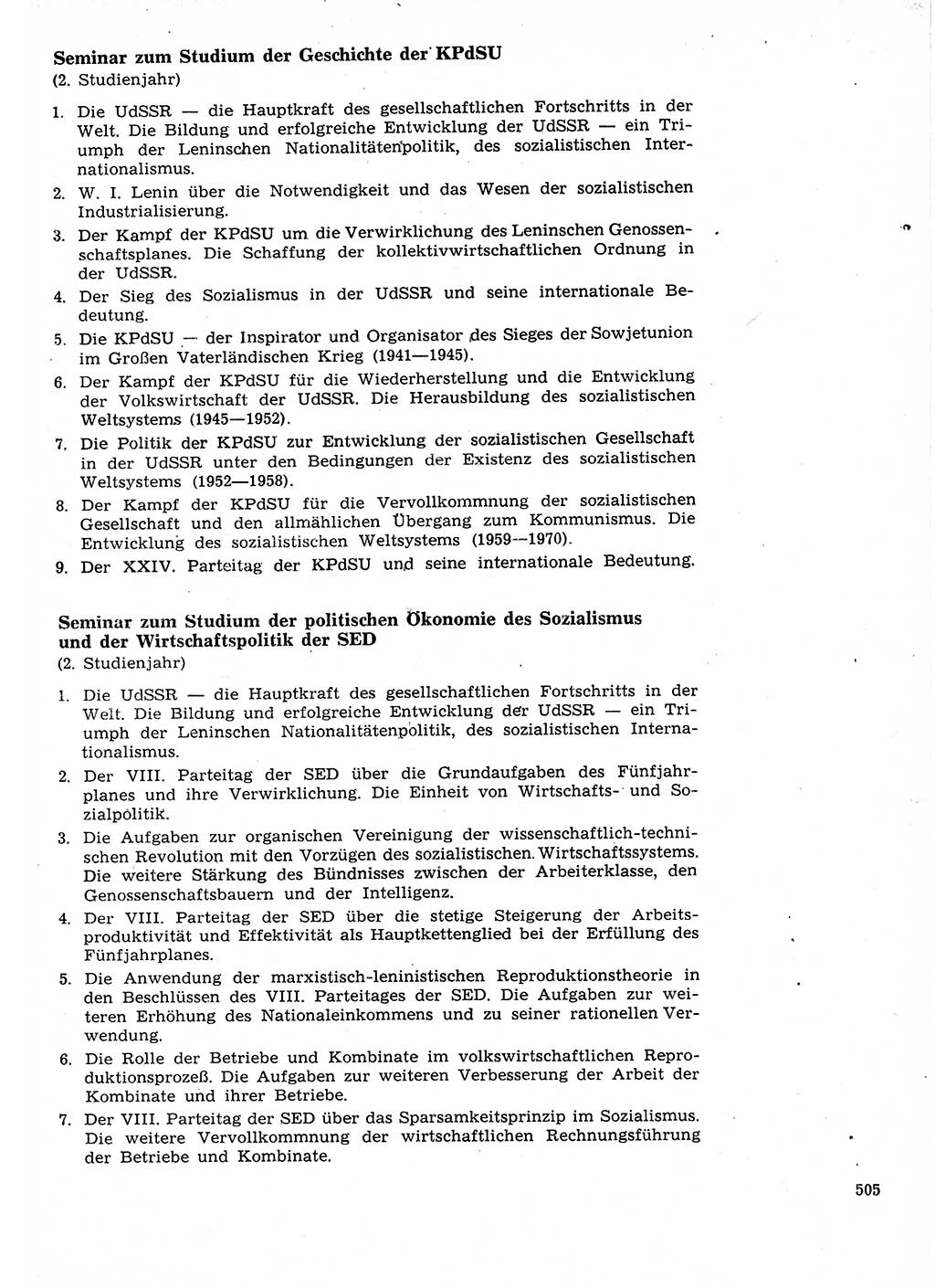 Neuer Weg (NW), Organ des Zentralkomitees (ZK) der SED (Sozialistische Einheitspartei Deutschlands) für Fragen des Parteilebens, 27. Jahrgang [Deutsche Demokratische Republik (DDR)] 1972, Seite 505 (NW ZK SED DDR 1972, S. 505)