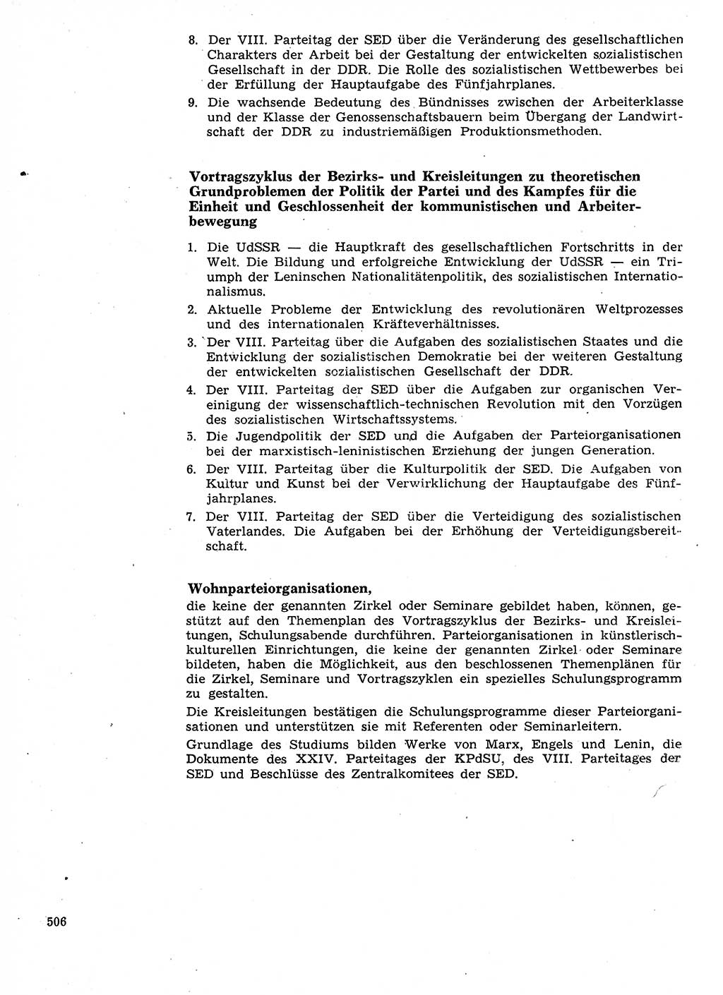 Neuer Weg (NW), Organ des Zentralkomitees (ZK) der SED (Sozialistische Einheitspartei Deutschlands) für Fragen des Parteilebens, 27. Jahrgang [Deutsche Demokratische Republik (DDR)] 1972, Seite 506 (NW ZK SED DDR 1972, S. 506)