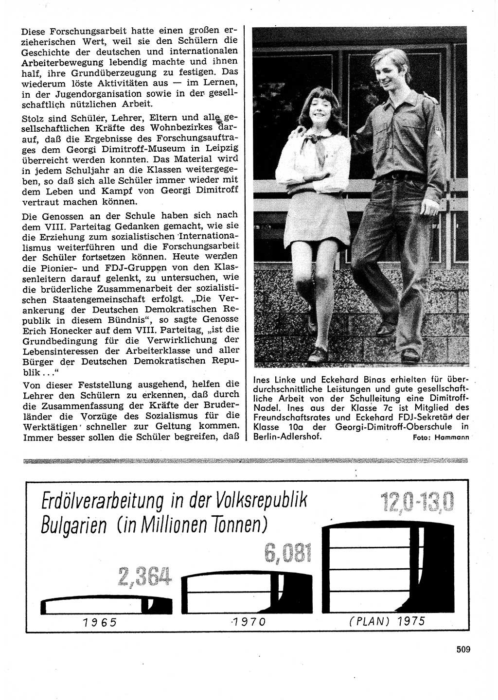 Neuer Weg (NW), Organ des Zentralkomitees (ZK) der SED (Sozialistische Einheitspartei Deutschlands) für Fragen des Parteilebens, 27. Jahrgang [Deutsche Demokratische Republik (DDR)] 1972, Seite 509 (NW ZK SED DDR 1972, S. 509)