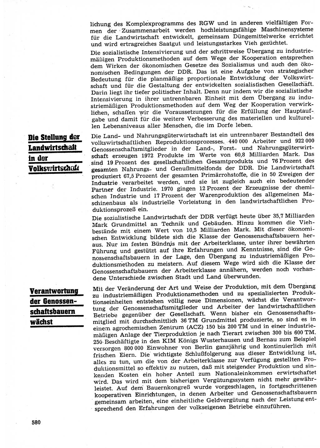 Neuer Weg (NW), Organ des Zentralkomitees (ZK) der SED (Sozialistische Einheitspartei Deutschlands) für Fragen des Parteilebens, 27. Jahrgang [Deutsche Demokratische Republik (DDR)] 1972, Seite 580 (NW ZK SED DDR 1972, S. 580)