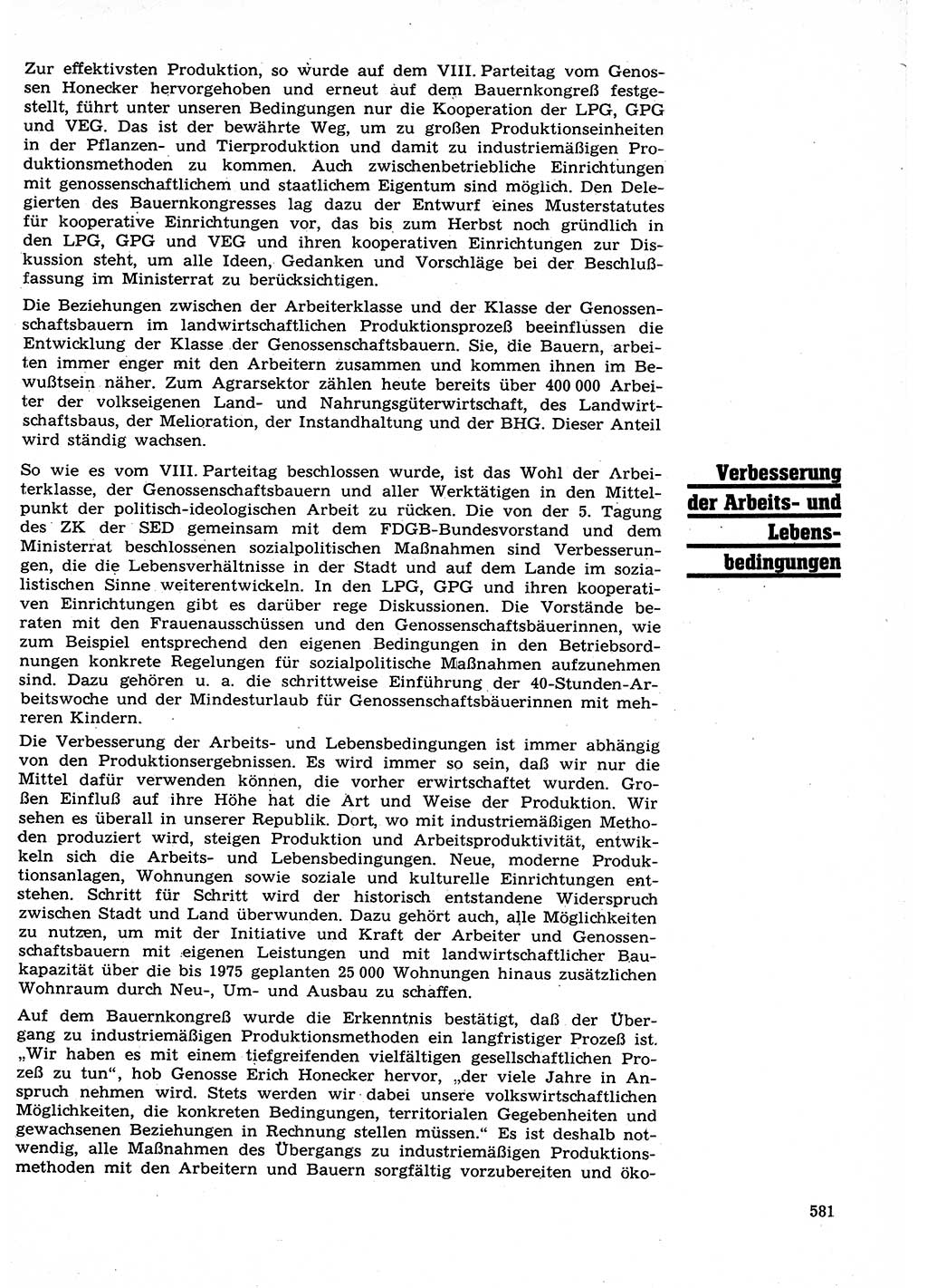 Neuer Weg (NW), Organ des Zentralkomitees (ZK) der SED (Sozialistische Einheitspartei Deutschlands) für Fragen des Parteilebens, 27. Jahrgang [Deutsche Demokratische Republik (DDR)] 1972, Seite 581 (NW ZK SED DDR 1972, S. 581)