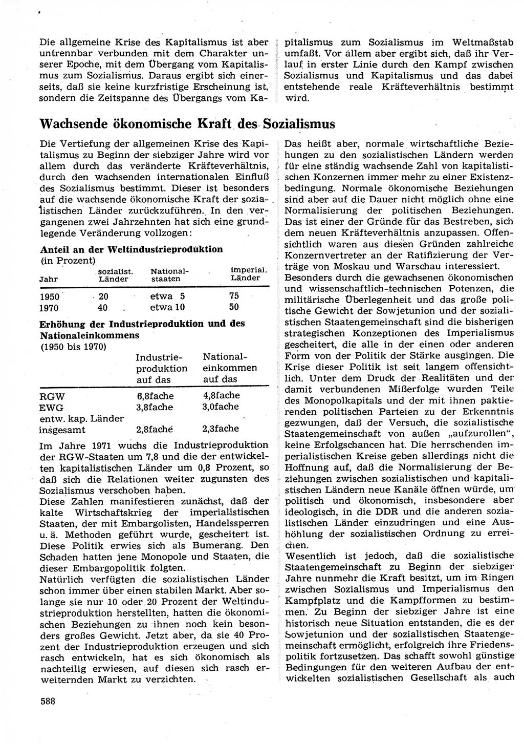 Neuer Weg (NW), Organ des Zentralkomitees (ZK) der SED (Sozialistische Einheitspartei Deutschlands) für Fragen des Parteilebens, 27. Jahrgang [Deutsche Demokratische Republik (DDR)] 1972, Seite 588 (NW ZK SED DDR 1972, S. 588)