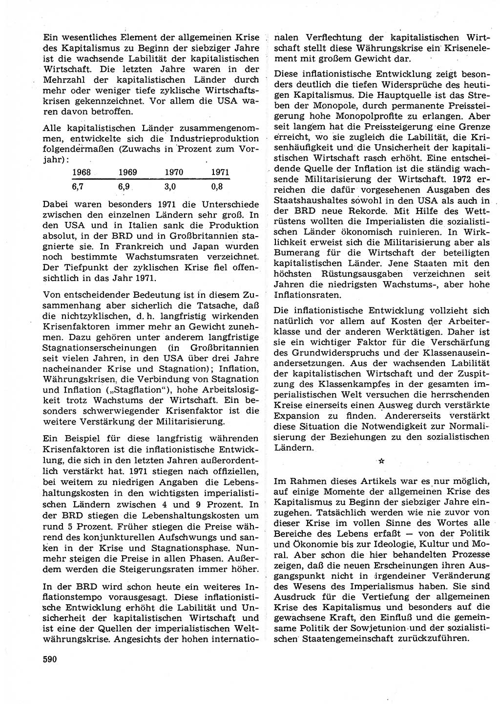 Neuer Weg (NW), Organ des Zentralkomitees (ZK) der SED (Sozialistische Einheitspartei Deutschlands) für Fragen des Parteilebens, 27. Jahrgang [Deutsche Demokratische Republik (DDR)] 1972, Seite 590 (NW ZK SED DDR 1972, S. 590)