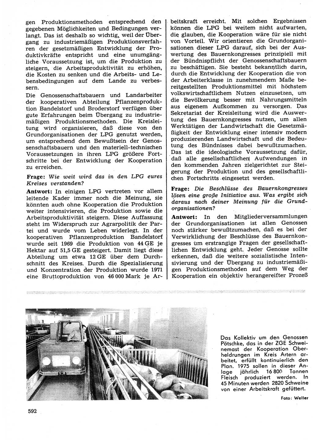 Neuer Weg (NW), Organ des Zentralkomitees (ZK) der SED (Sozialistische Einheitspartei Deutschlands) für Fragen des Parteilebens, 27. Jahrgang [Deutsche Demokratische Republik (DDR)] 1972, Seite 592 (NW ZK SED DDR 1972, S. 592)
