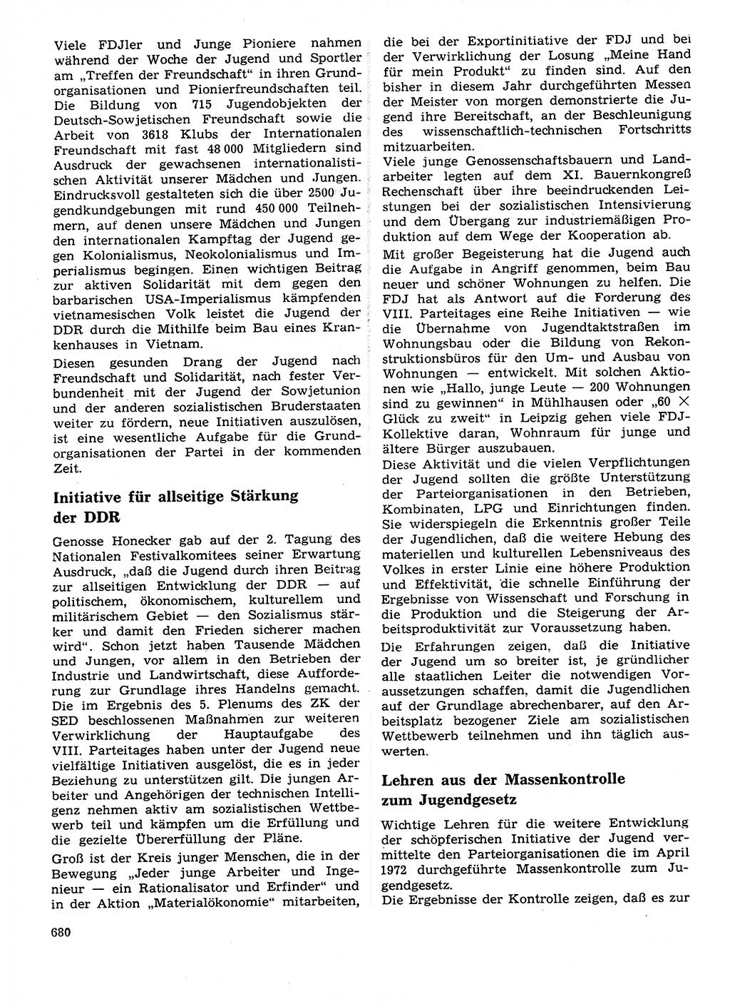 Neuer Weg (NW), Organ des Zentralkomitees (ZK) der SED (Sozialistische Einheitspartei Deutschlands) für Fragen des Parteilebens, 27. Jahrgang [Deutsche Demokratische Republik (DDR)] 1972, Seite 680 (NW ZK SED DDR 1972, S. 680)