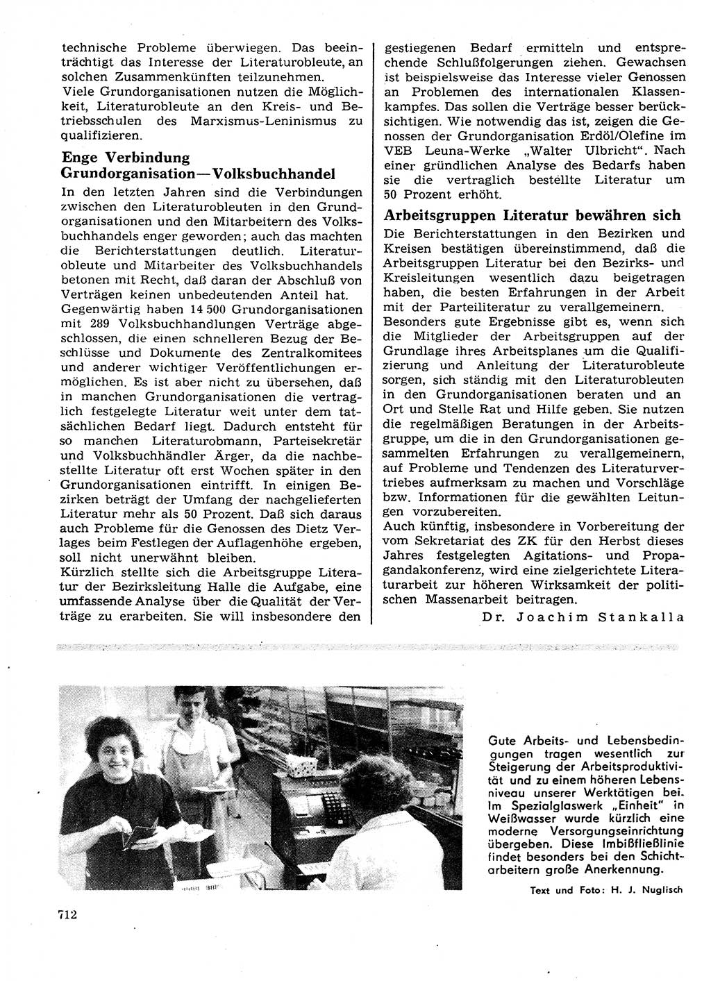 Neuer Weg (NW), Organ des Zentralkomitees (ZK) der SED (Sozialistische Einheitspartei Deutschlands) für Fragen des Parteilebens, 27. Jahrgang [Deutsche Demokratische Republik (DDR)] 1972, Seite 712 (NW ZK SED DDR 1972, S. 712)