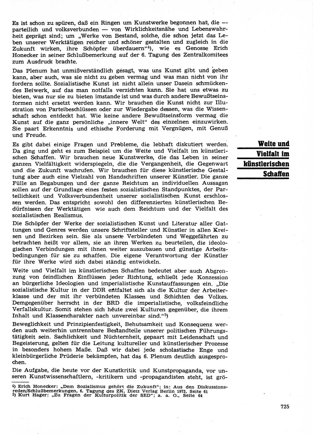 Neuer Weg (NW), Organ des Zentralkomitees (ZK) der SED (Sozialistische Einheitspartei Deutschlands) für Fragen des Parteilebens, 27. Jahrgang [Deutsche Demokratische Republik (DDR)] 1972, Seite 725 (NW ZK SED DDR 1972, S. 725)