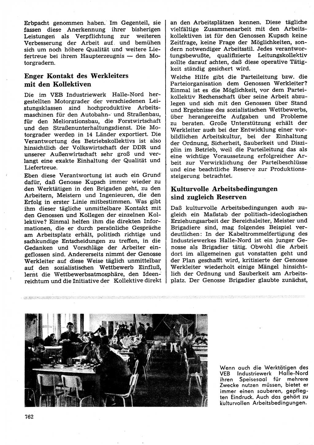 Neuer Weg (NW), Organ des Zentralkomitees (ZK) der SED (Sozialistische Einheitspartei Deutschlands) für Fragen des Parteilebens, 27. Jahrgang [Deutsche Demokratische Republik (DDR)] 1972, Seite 762 (NW ZK SED DDR 1972, S. 762)