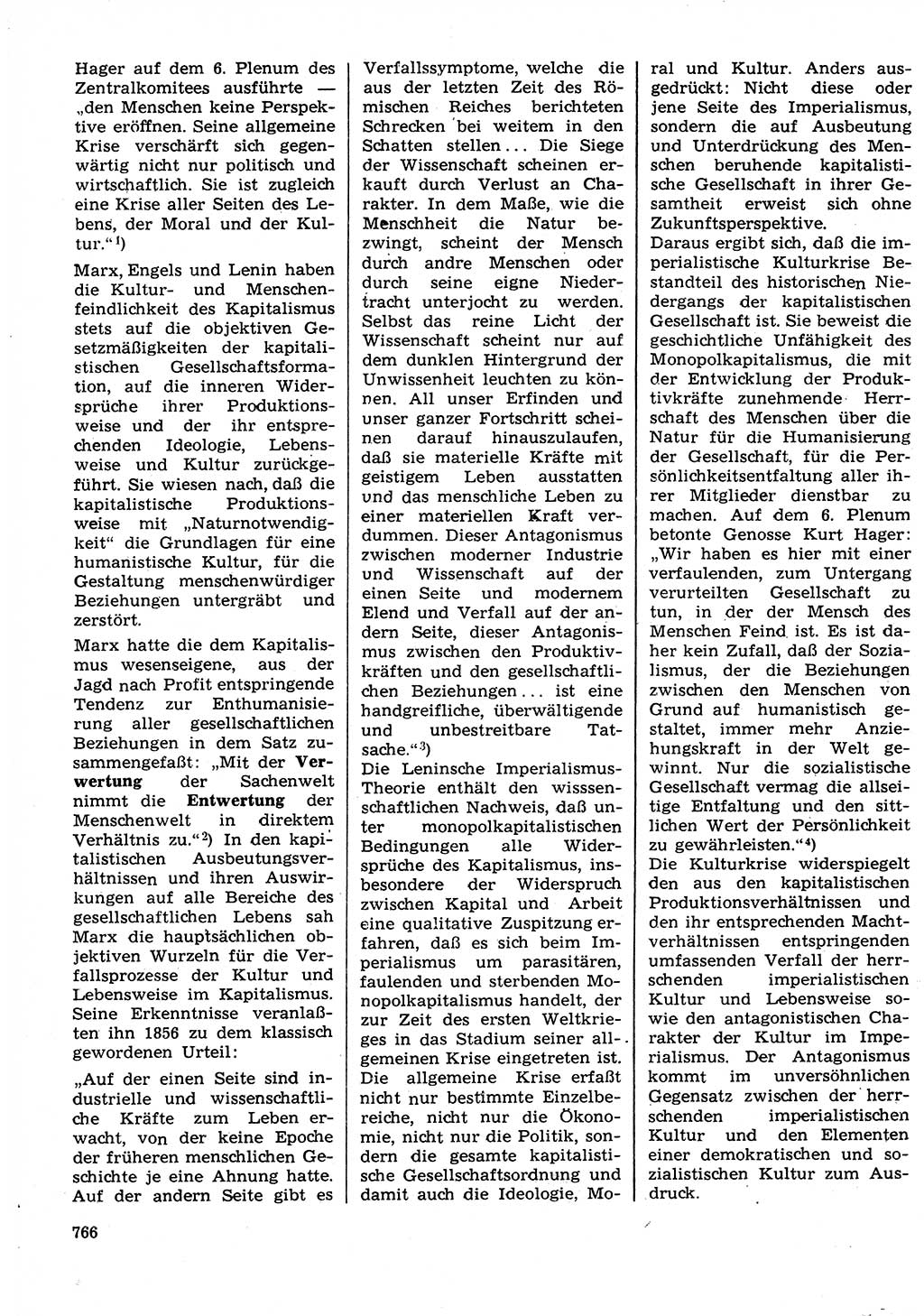 Neuer Weg (NW), Organ des Zentralkomitees (ZK) der SED (Sozialistische Einheitspartei Deutschlands) für Fragen des Parteilebens, 27. Jahrgang [Deutsche Demokratische Republik (DDR)] 1972, Seite 766 (NW ZK SED DDR 1972, S. 766)