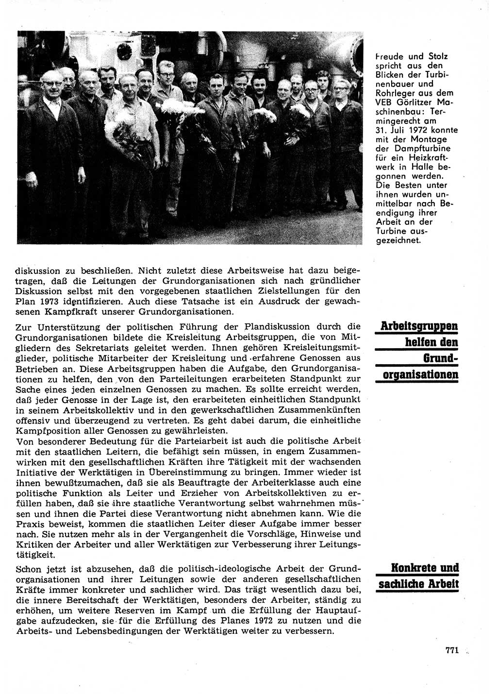 Neuer Weg (NW), Organ des Zentralkomitees (ZK) der SED (Sozialistische Einheitspartei Deutschlands) für Fragen des Parteilebens, 27. Jahrgang [Deutsche Demokratische Republik (DDR)] 1972, Seite 771 (NW ZK SED DDR 1972, S. 771)