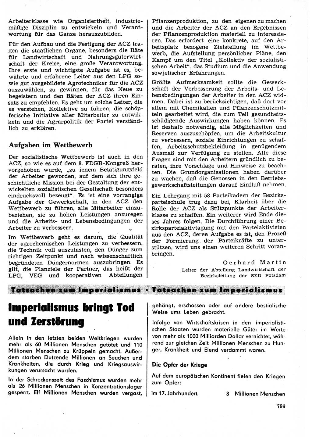 Neuer Weg (NW), Organ des Zentralkomitees (ZK) der SED (Sozialistische Einheitspartei Deutschlands) für Fragen des Parteilebens, 27. Jahrgang [Deutsche Demokratische Republik (DDR)] 1972, Seite 799 (NW ZK SED DDR 1972, S. 799)