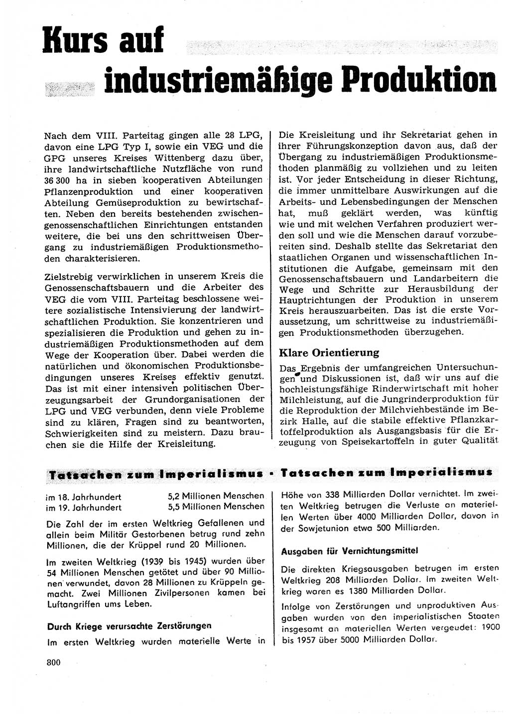 Neuer Weg (NW), Organ des Zentralkomitees (ZK) der SED (Sozialistische Einheitspartei Deutschlands) für Fragen des Parteilebens, 27. Jahrgang [Deutsche Demokratische Republik (DDR)] 1972, Seite 800 (NW ZK SED DDR 1972, S. 800)