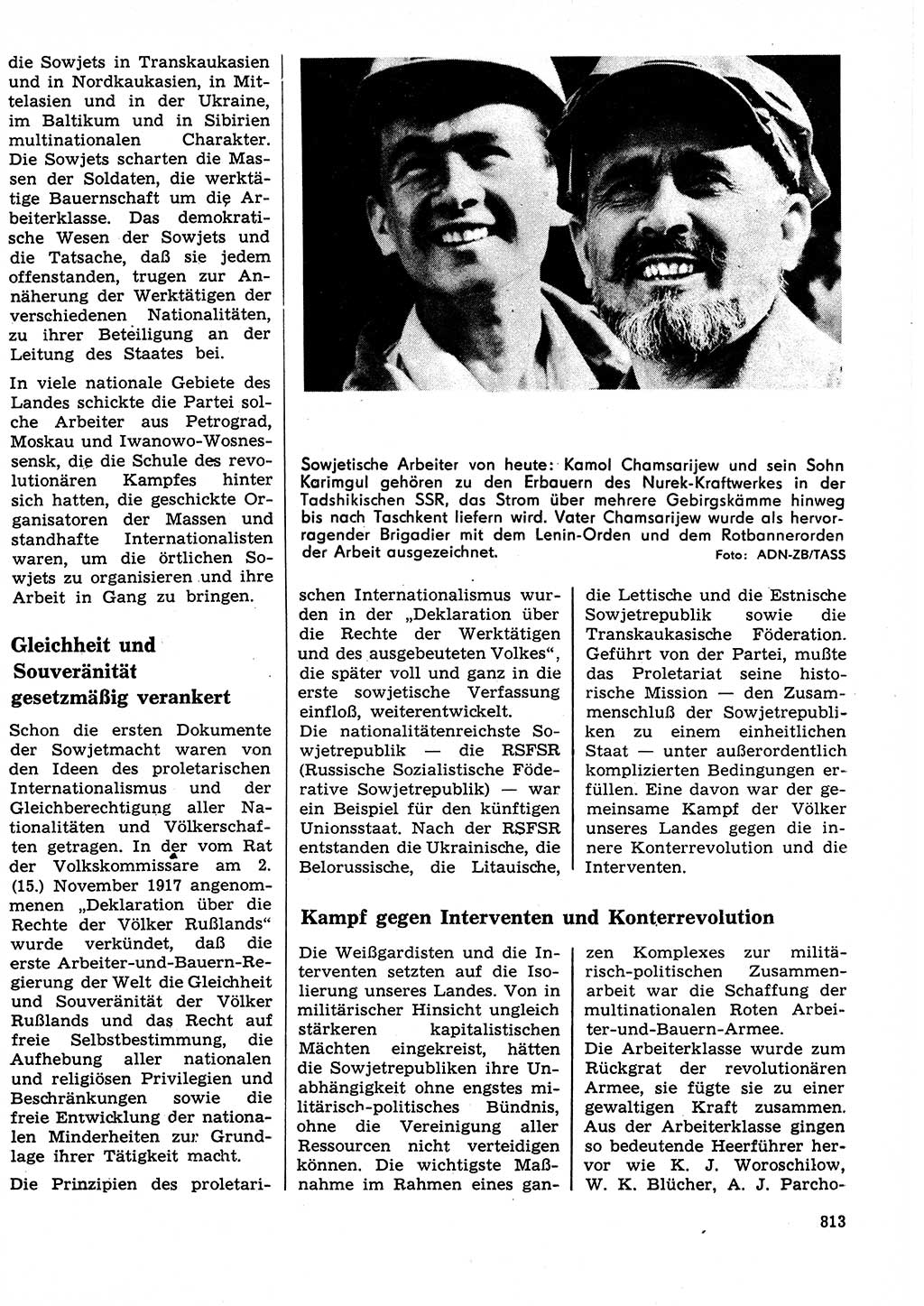 Neuer Weg (NW), Organ des Zentralkomitees (ZK) der SED (Sozialistische Einheitspartei Deutschlands) für Fragen des Parteilebens, 27. Jahrgang [Deutsche Demokratische Republik (DDR)] 1972, Seite 813 (NW ZK SED DDR 1972, S. 813)