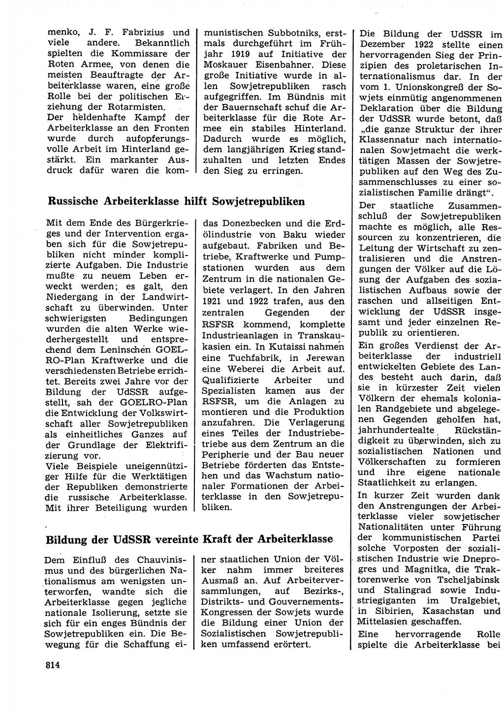 Neuer Weg (NW), Organ des Zentralkomitees (ZK) der SED (Sozialistische Einheitspartei Deutschlands) für Fragen des Parteilebens, 27. Jahrgang [Deutsche Demokratische Republik (DDR)] 1972, Seite 814 (NW ZK SED DDR 1972, S. 814)